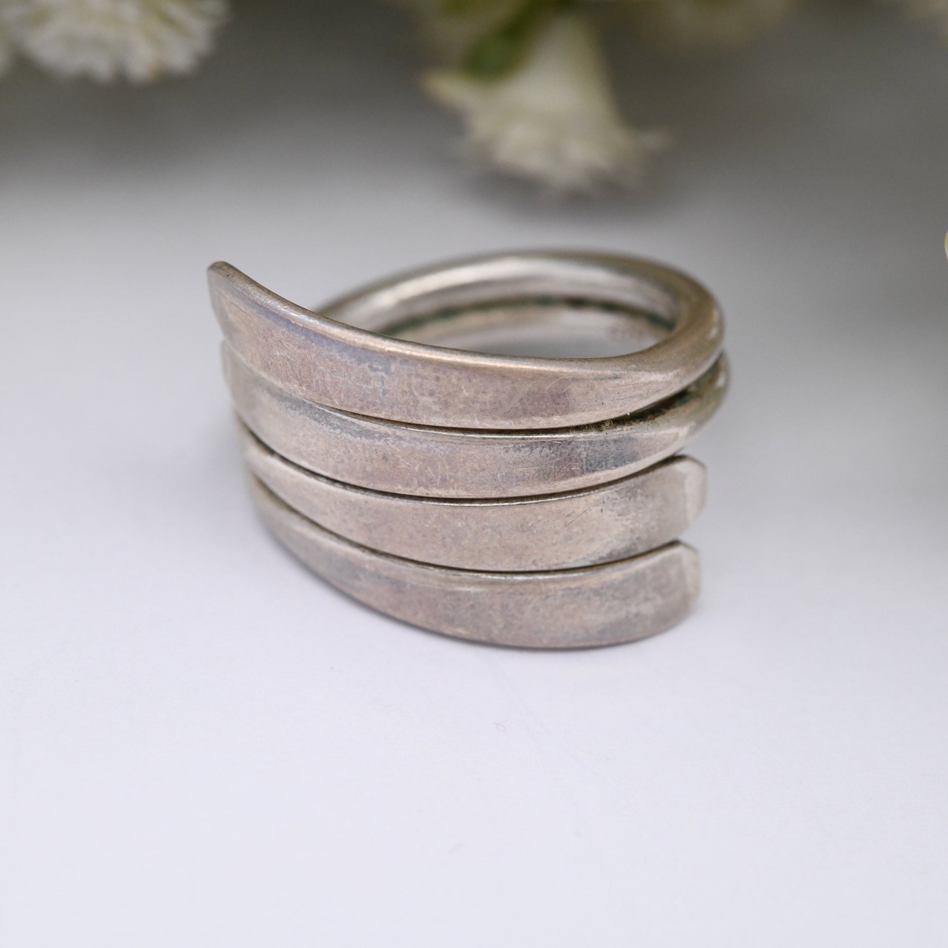 Vintage Sterling Silver Bypass Ring