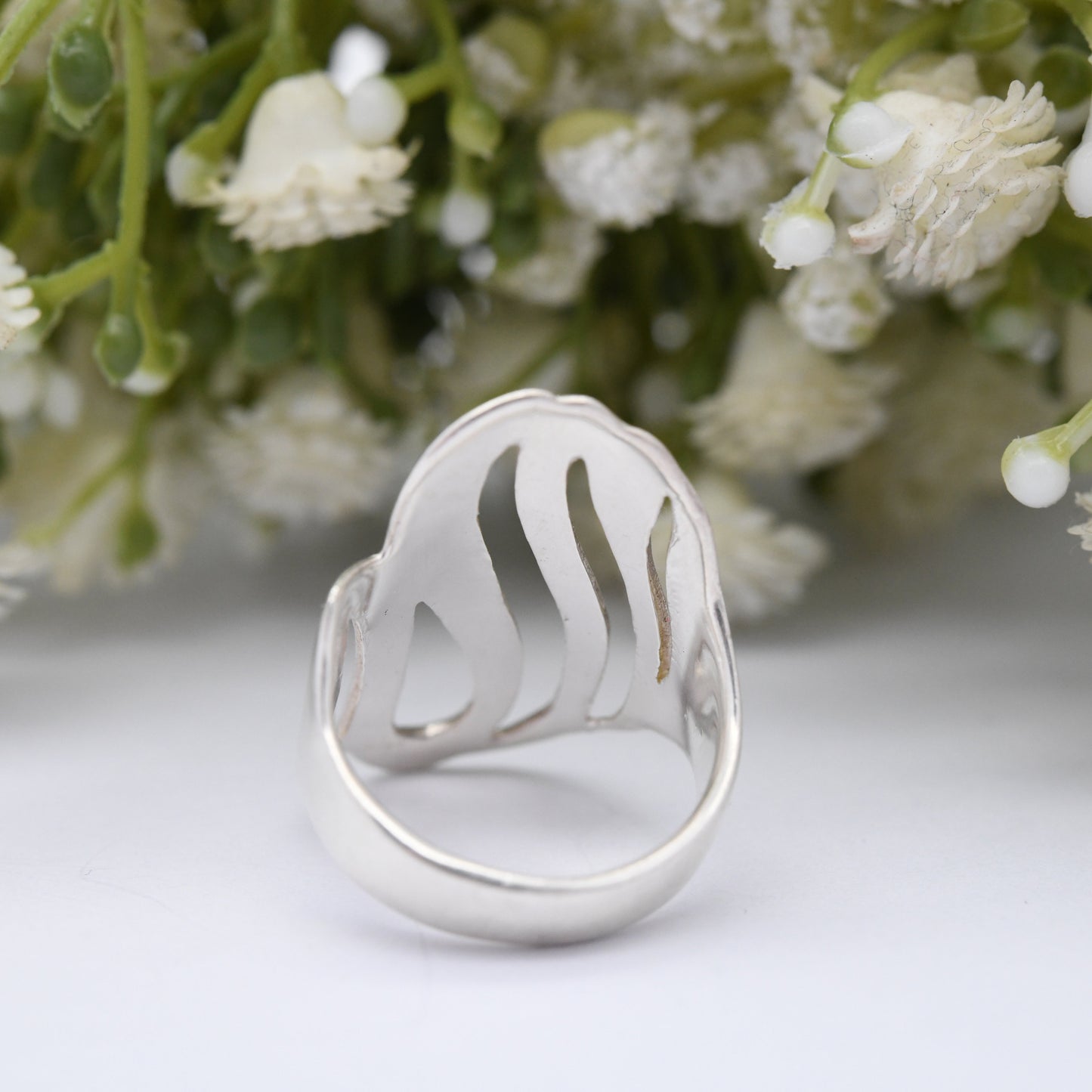 Sterling Silver Large Armour Ring