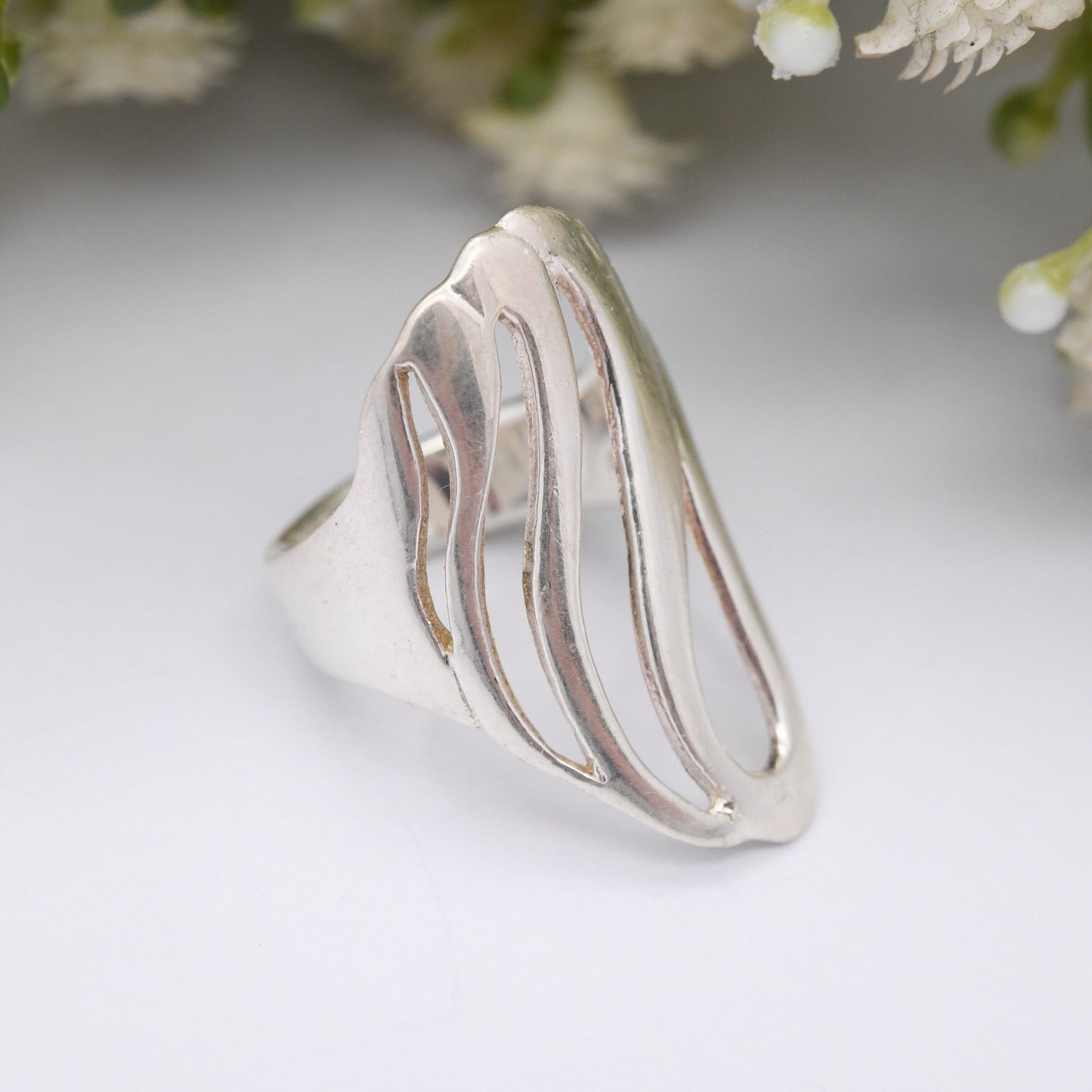 Sterling Silver Large Armour Ring