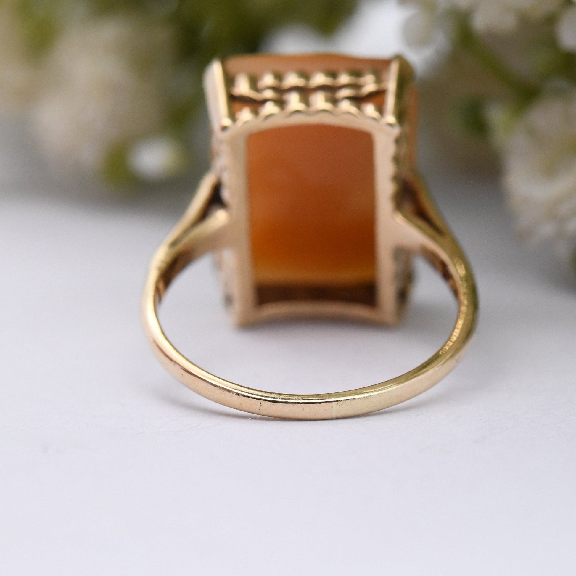 Vintage 9ct Gold Cameo Ring