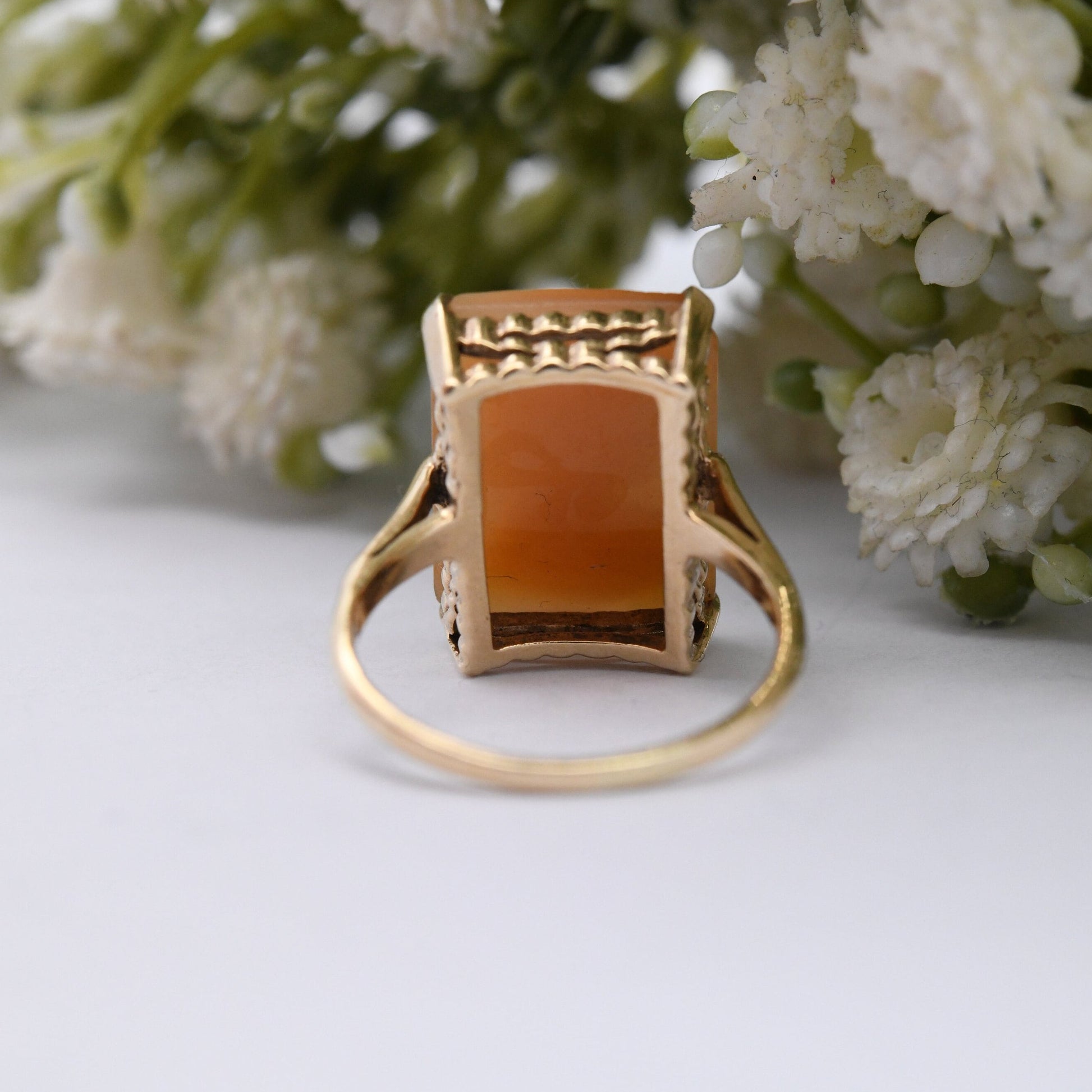 Vintage 9ct Gold Cameo Ring