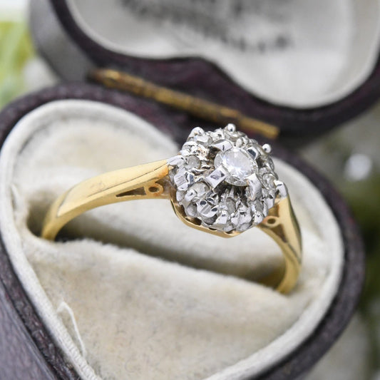 Vintage 18ct Gold Diamond Engagement Ring