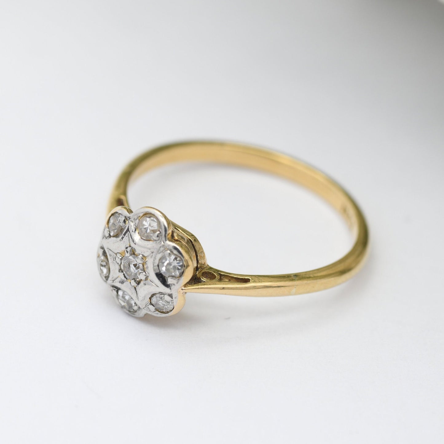 Vintage 18ct Gold Diamond Ring