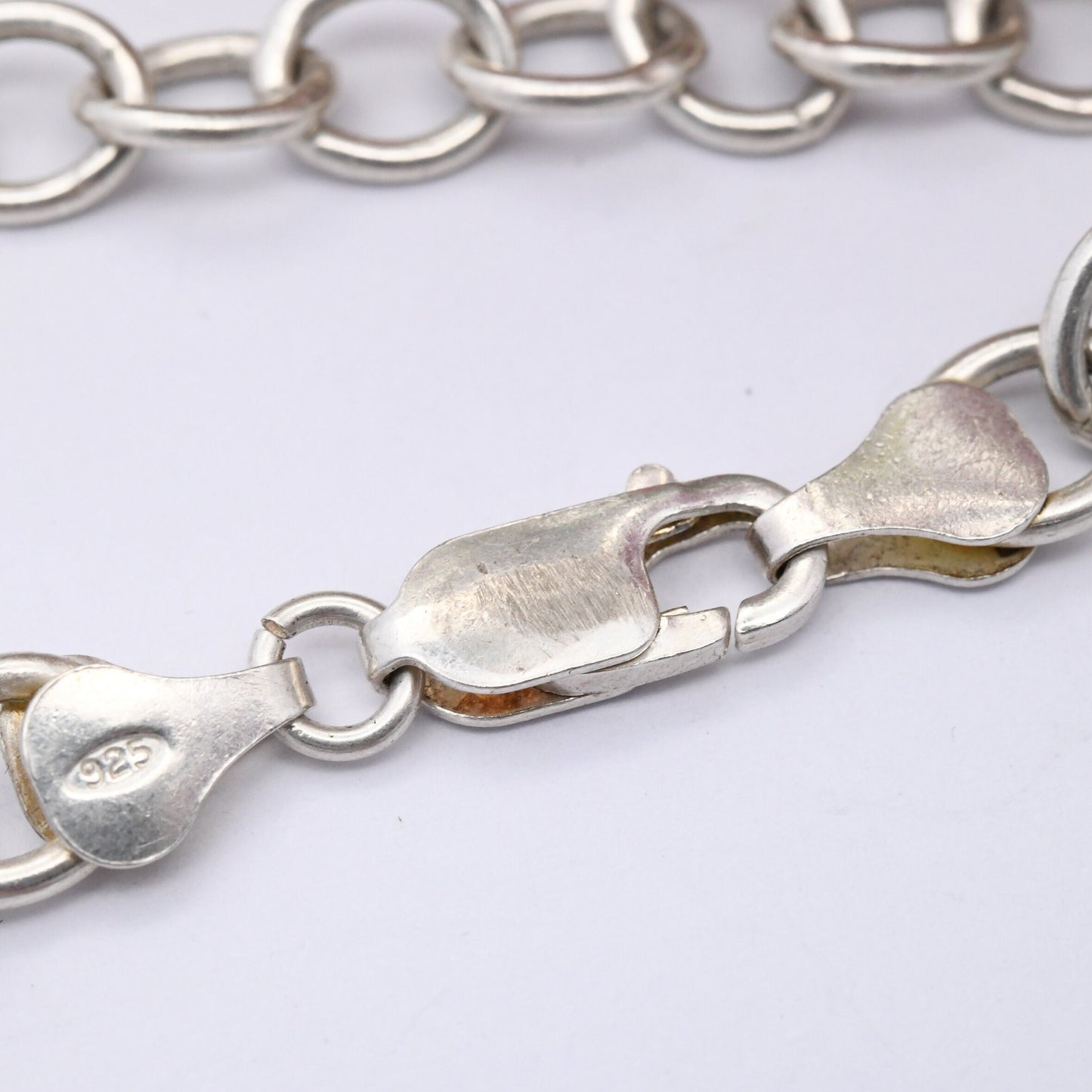 Vintage Sterling Silver Cable Link Chain Bracelet - Rolo Bracelet | Unisex Everyday Silver Jewellery