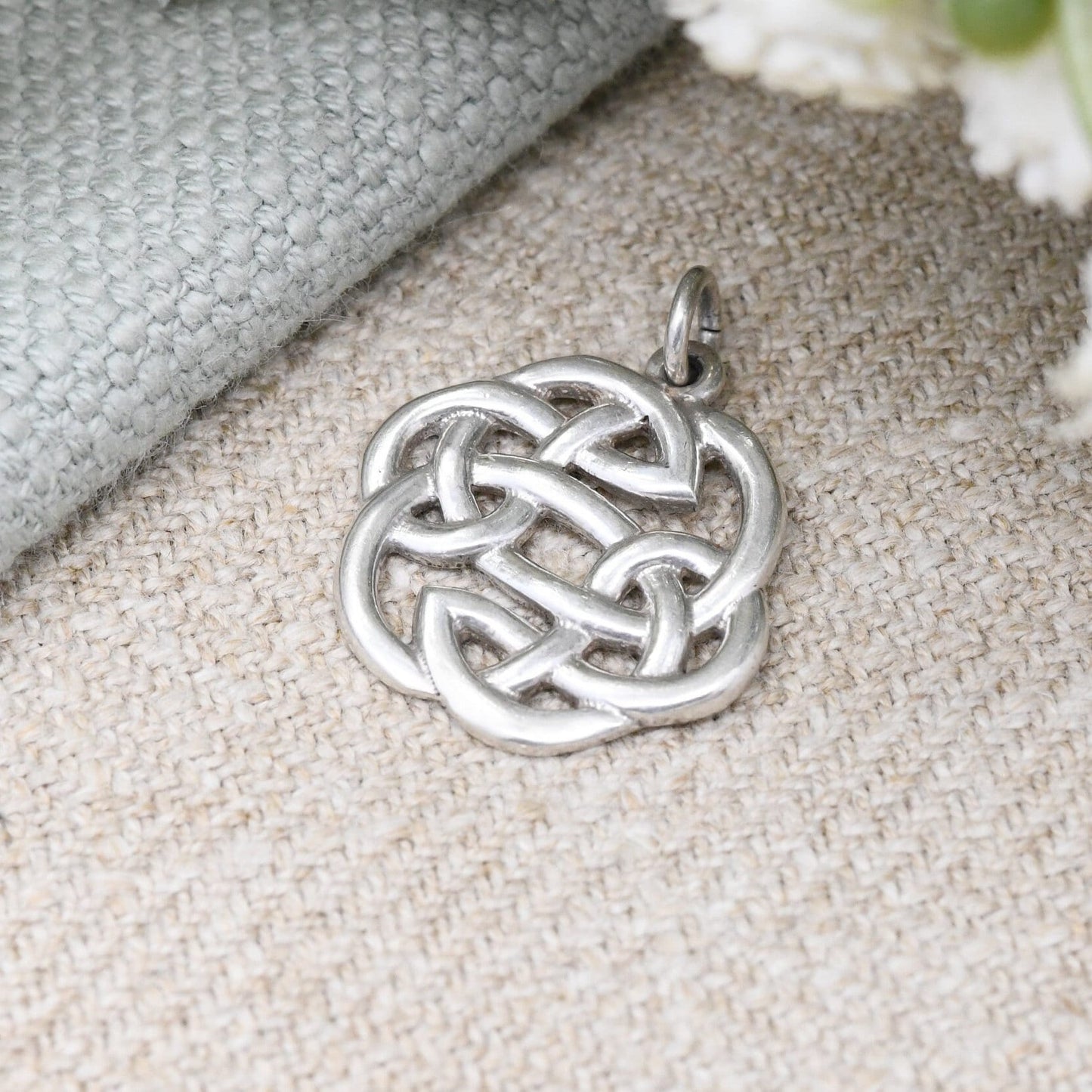 Vintage Sterling Silver Celtic Knot Pendant