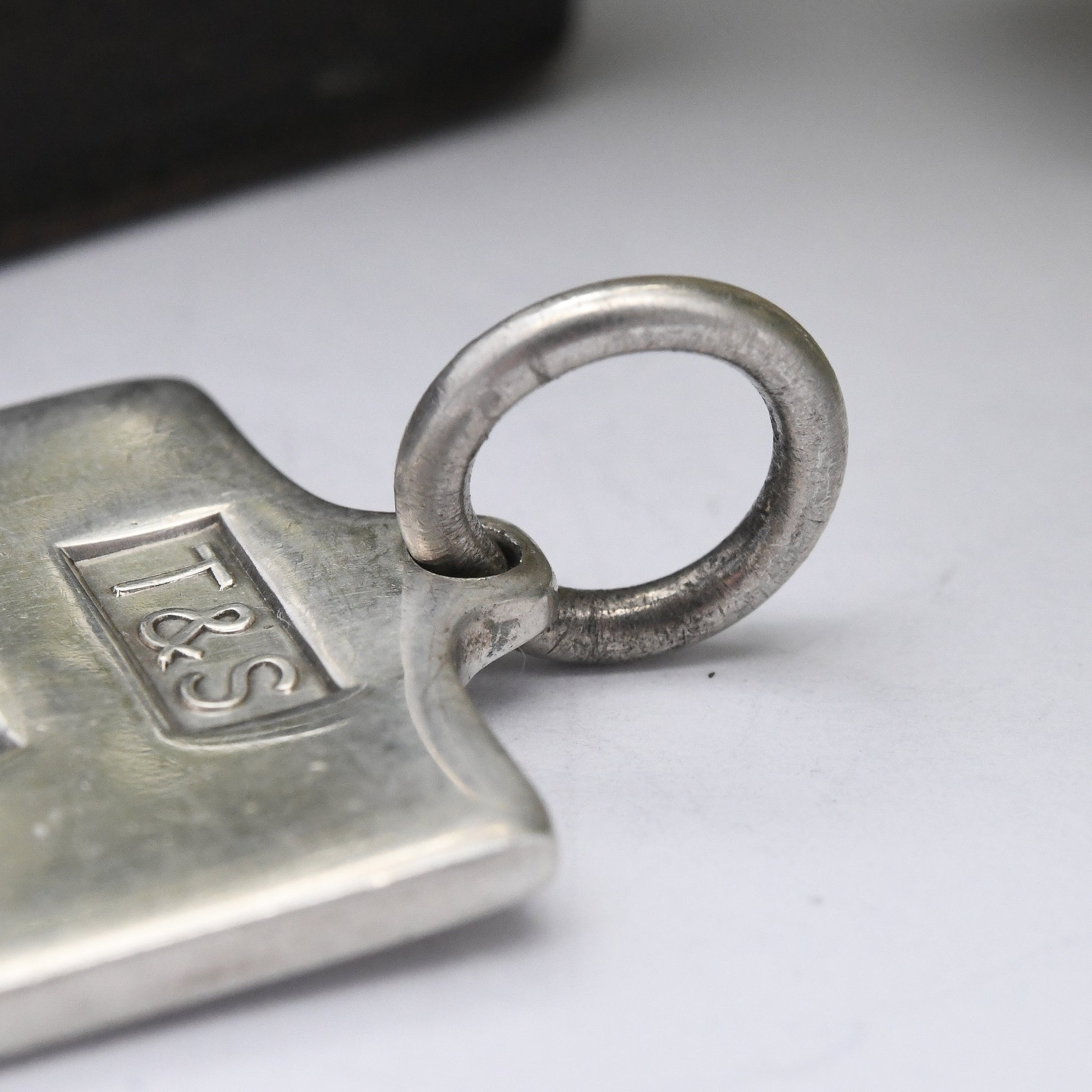 Vintage Sterling Silver Ingot Pendant 1977 with Queen Elizabeth II Silver Jubilee Stamp - Hallmarked Birmingham T&S | Mid-Century Necklace