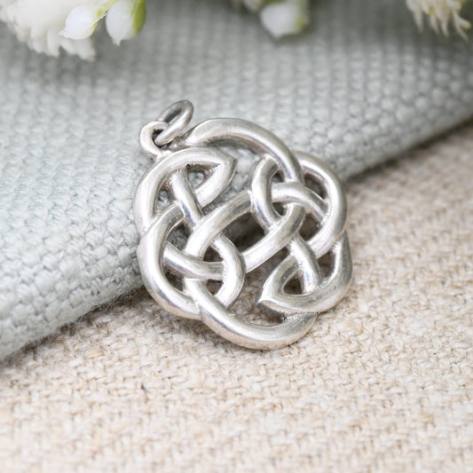 Vintage Sterling Silver Celtic Knot Pendant