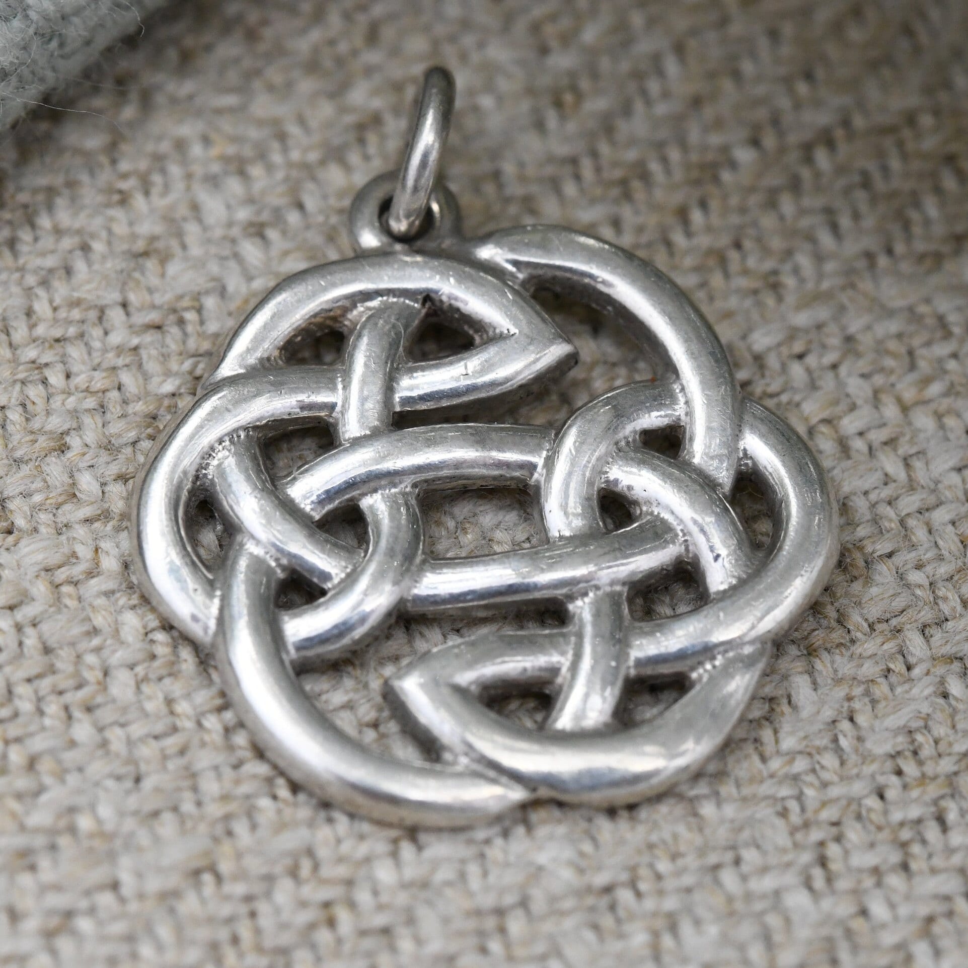 Vintage Sterling Silver Celtic Knot Pendant