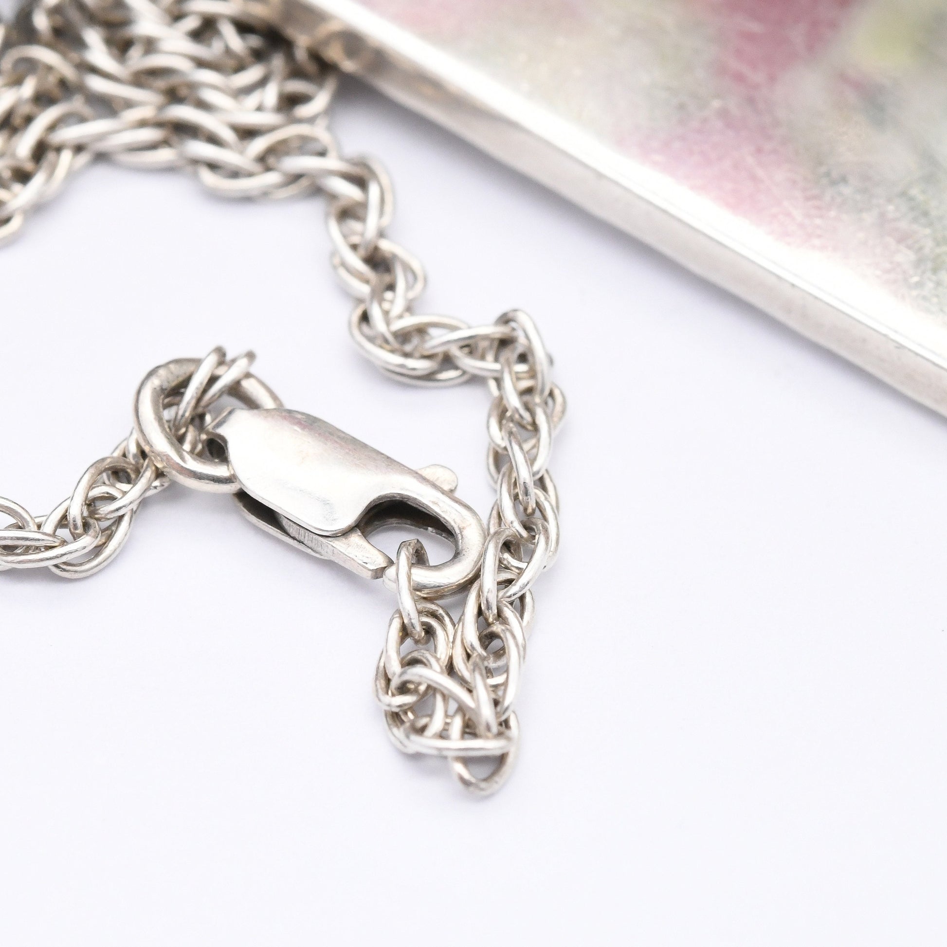 Vintage Sterling Silver Ingot Pendant and Chain 1977 Queen Elizabeth Silver Jubilee Stamp - Hallmarked Apex Jewellery | Mid-Century Necklace