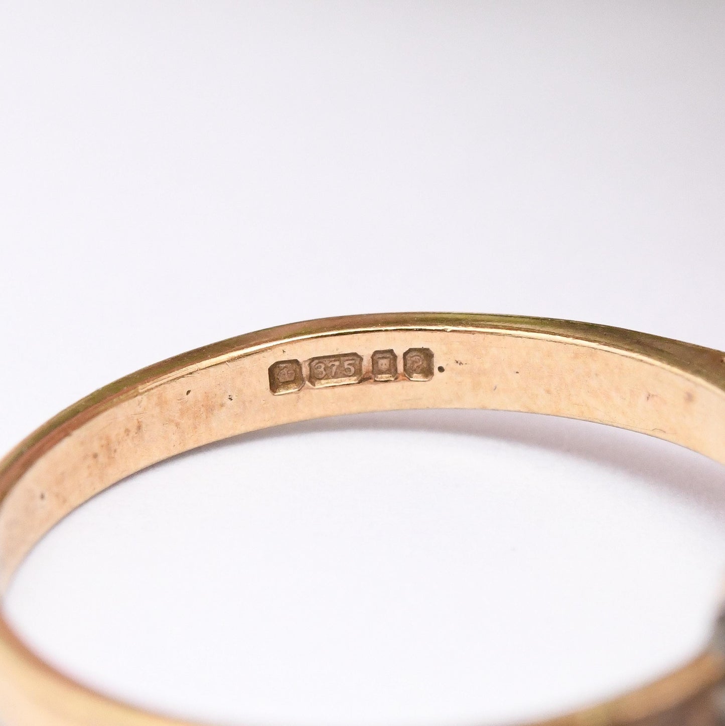 Vintage 9ct Gold Cluster Ring 1970 with Clear Stones - Mid-Century Statement Cocktail Ring | UK Size - O 1/2 | US Size - 7 1/2