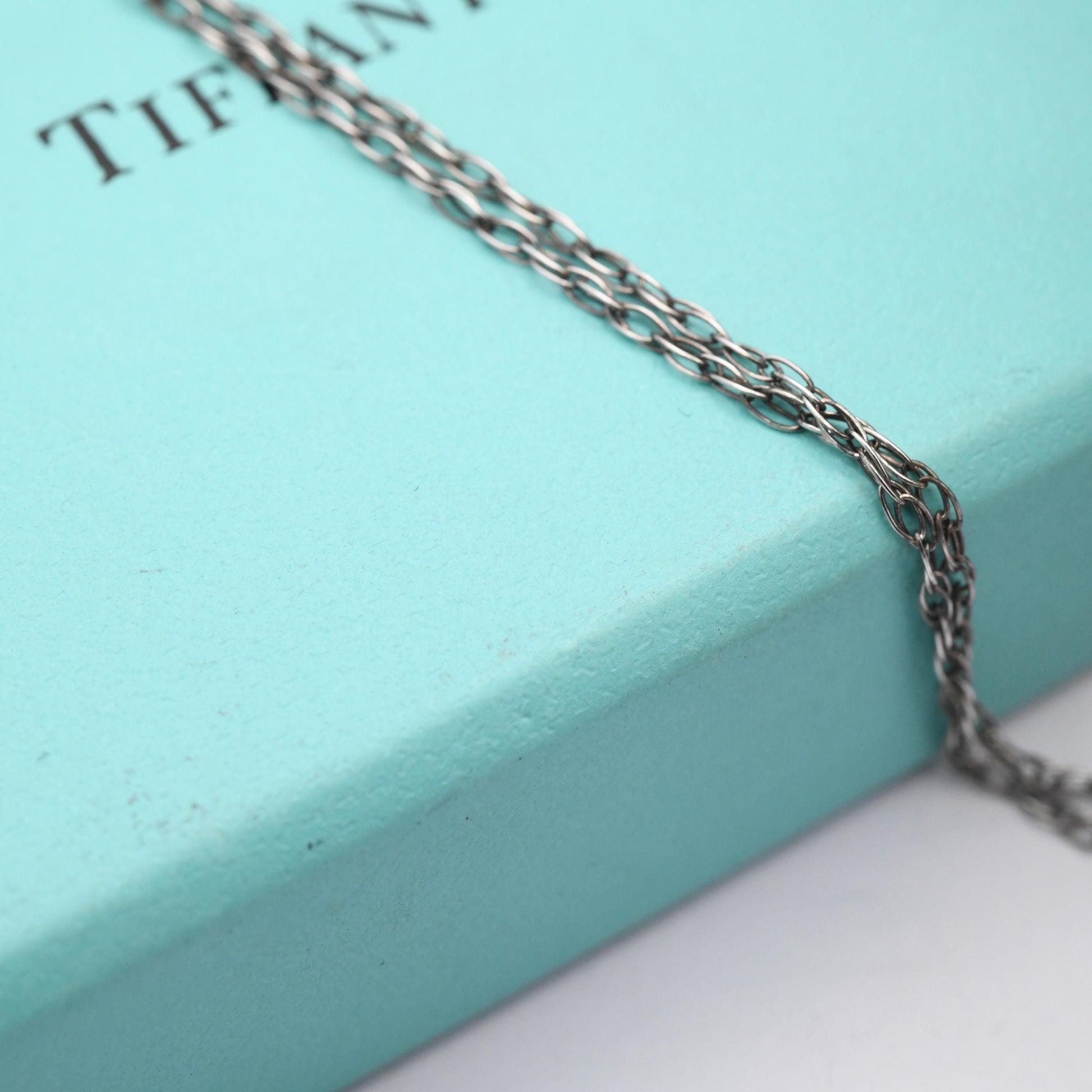 Please Return to Tiffany & Co Sterling Silver Key Pendant Love Heart in Tiffany Gift Box - Signed Designer Jewellery Christmas Gift Charm