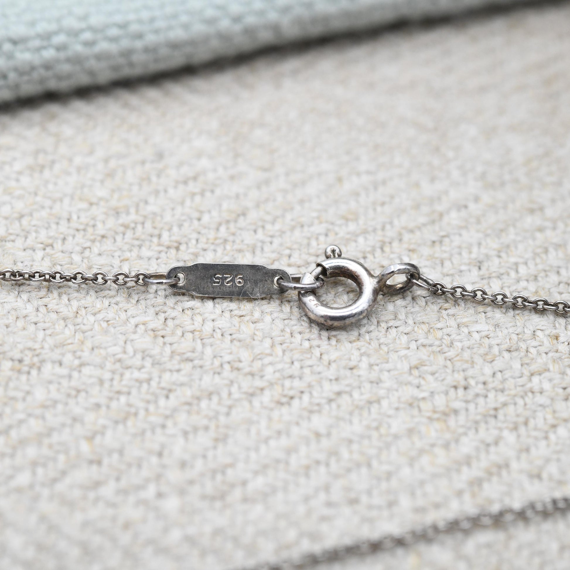 Tiffany & Co Elsa Peretti Open Heart Pendant Necklace Sterling Silver - Medium Size 16mm | Genuine Signed Designer Jewellery Trace Chain 16"