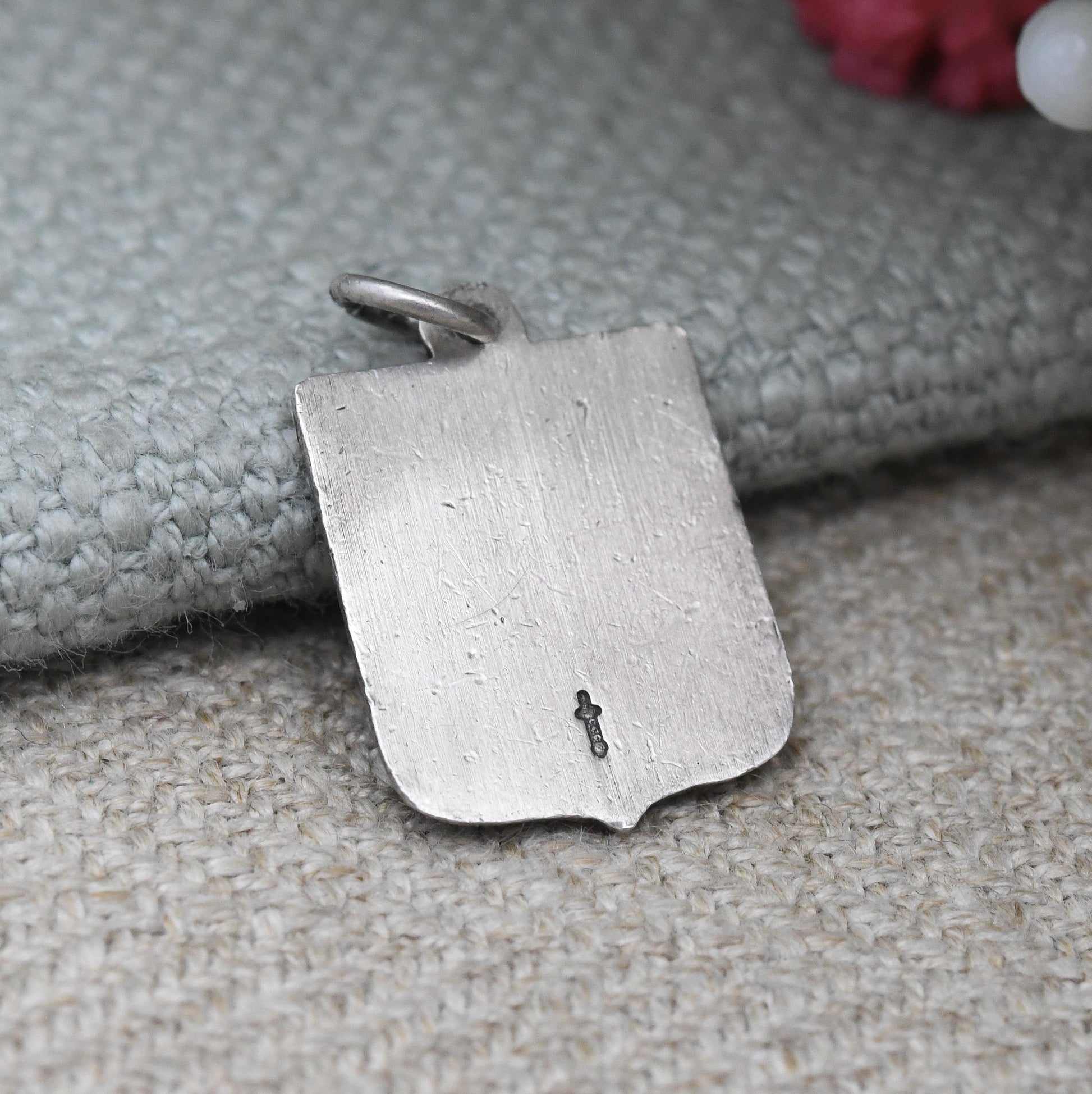Vintage Silver and Enamel Amsterdam Souvenir Shield Charm Pendant - Netherlands Capital City Flag for Charm Bracelet Scrap Book Holiday Gift