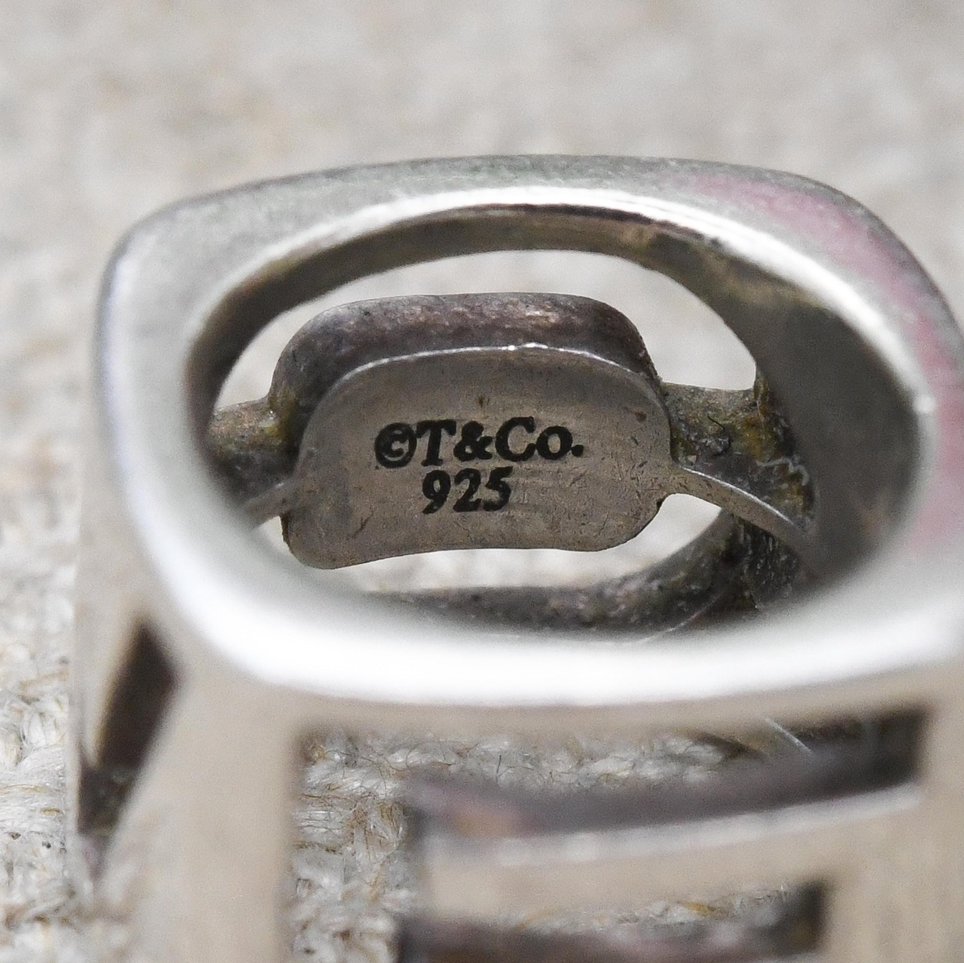 Tiffany & Co Era Love Pendant Sterling Silver Square Cube Necklace Charm - Signed Genuine Designer Jewellery Christmas Gift