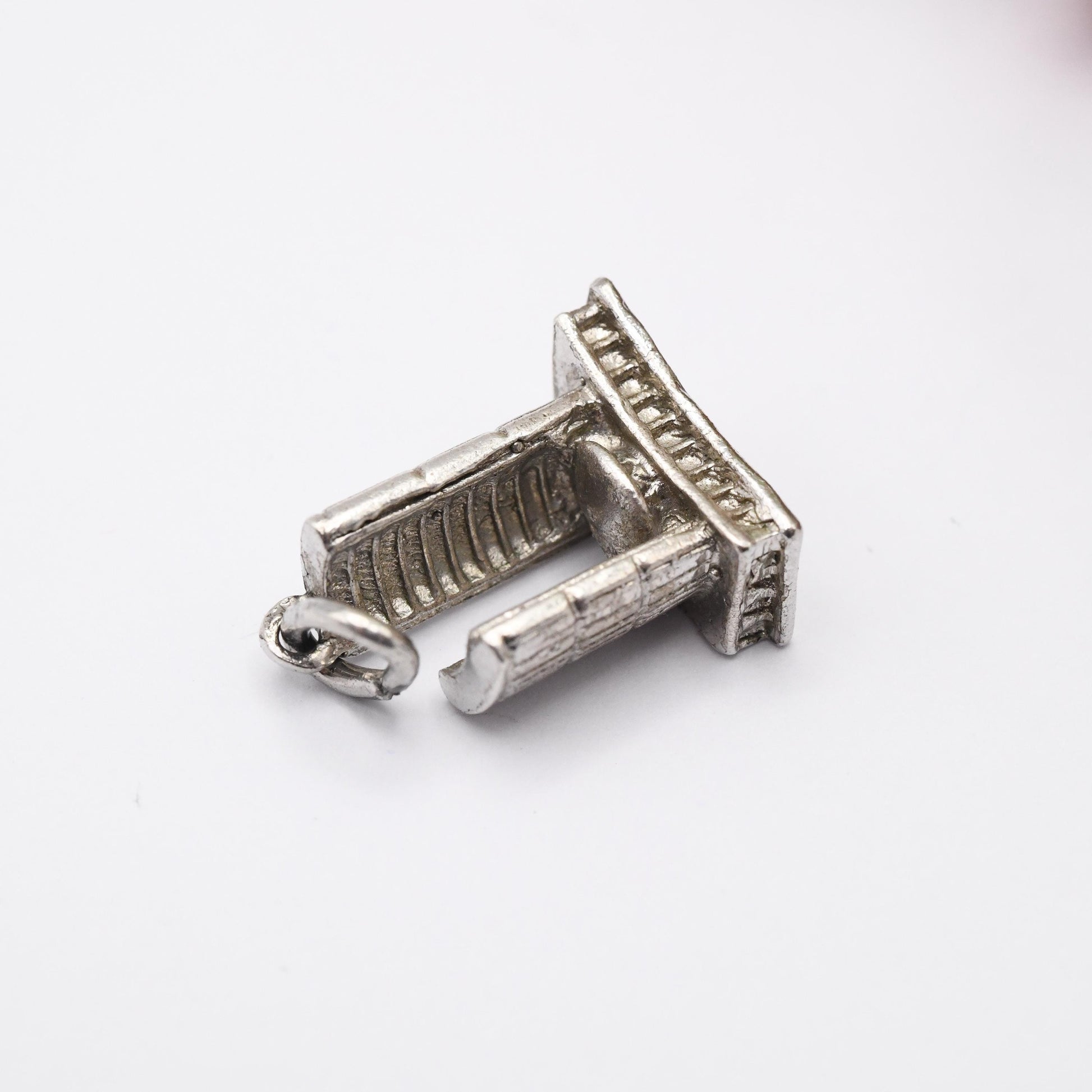 Vintage Sterling Silver Toronto City Hall EJ Charm Pendant - Souvenir Gift for Charm Bracelet