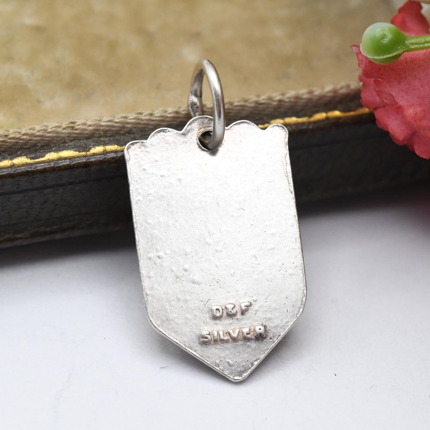 Vintage Sterling Silver Folkestone Charm Pendant - Kent | Souvenir Gift for Charm Bracelet