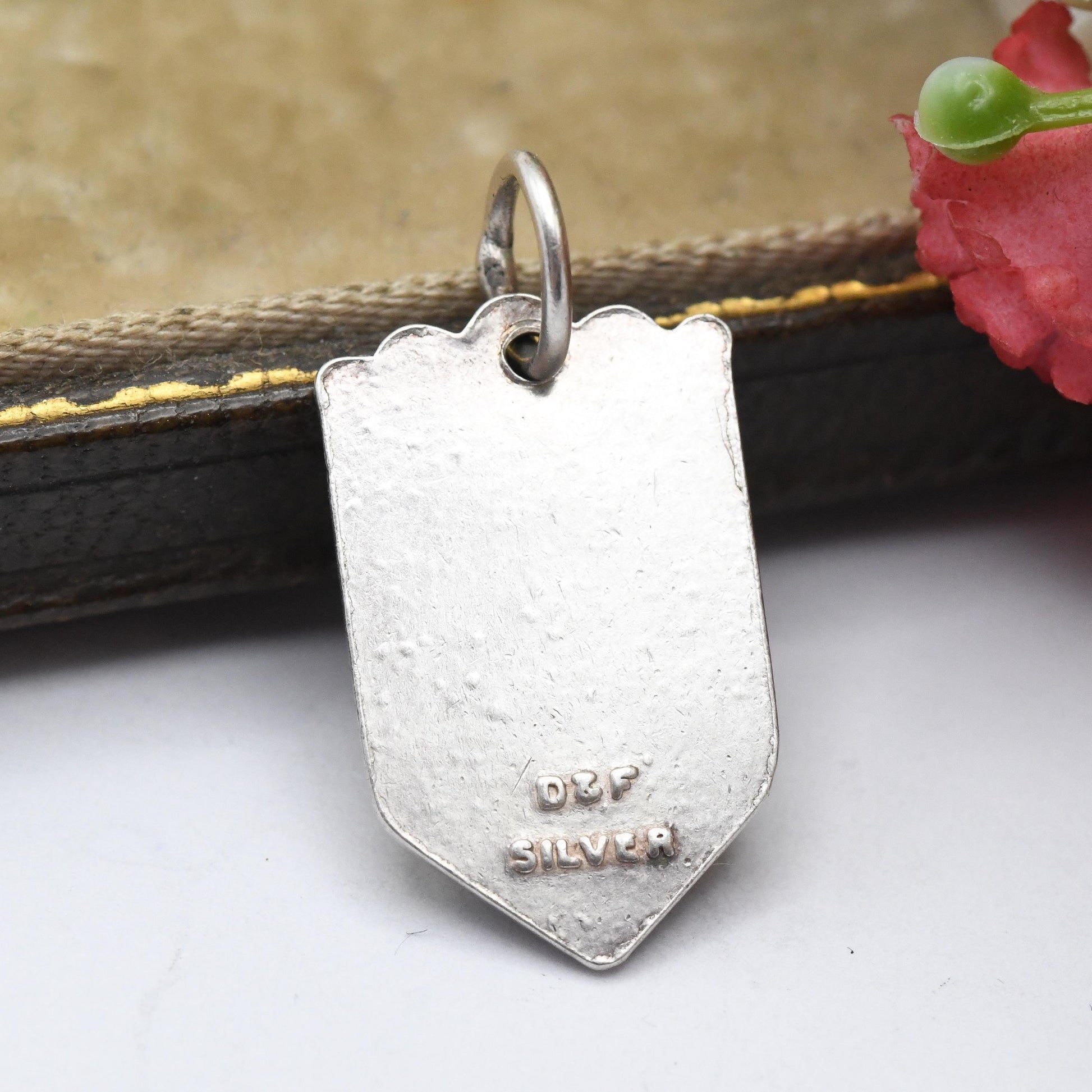 Vintage Sterling Silver Folkestone Charm Pendant - Kent | Souvenir Gift for Charm Bracelet