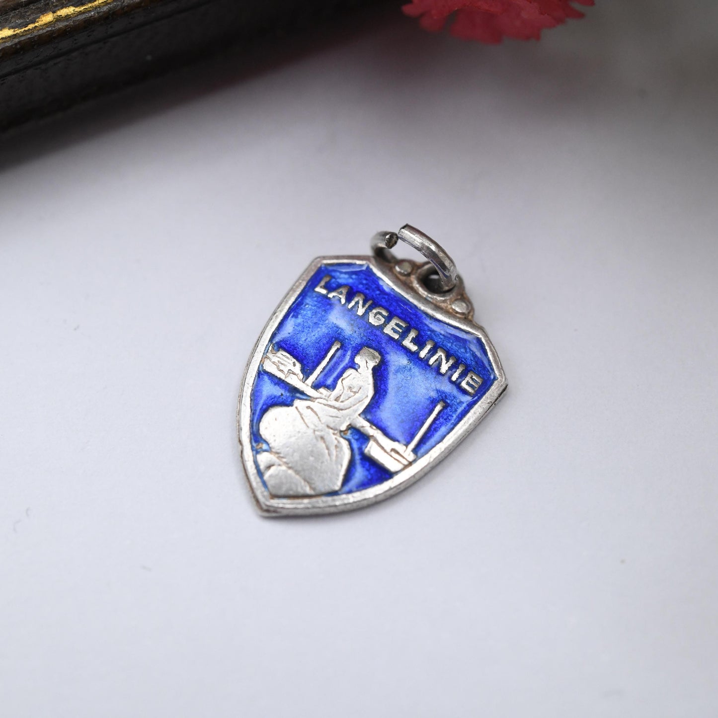 Vintage Sterling Silver Langelinie Charm Pendant - Copenhagen | Denmark | Mermaid Statue | Souvenir Gift for Charm Bracelet
