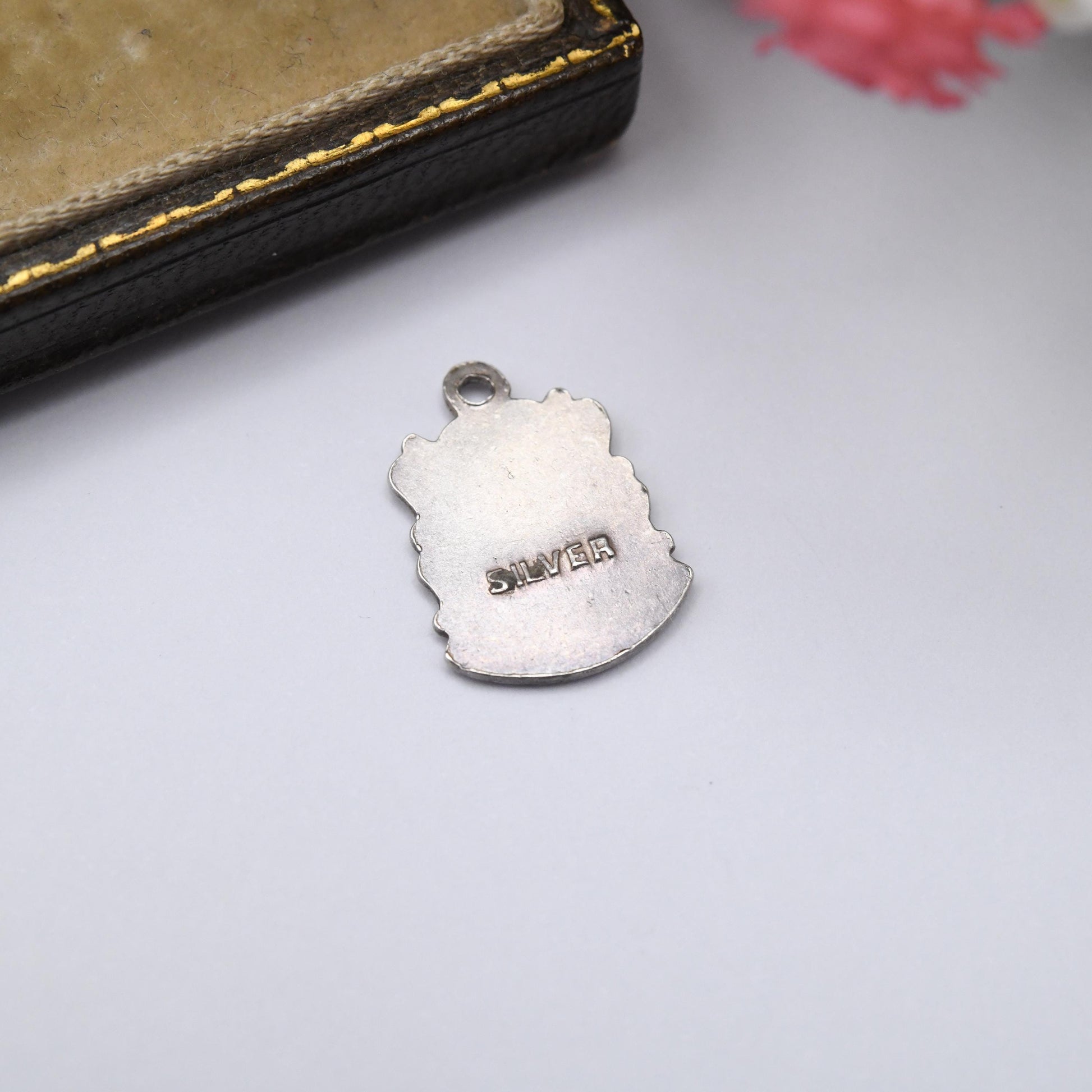 Vintage Sterling Silver Lands End Charm Pendant - England | Cornwall | English | Tourist | Souvenir Gift for Charm Bracelet