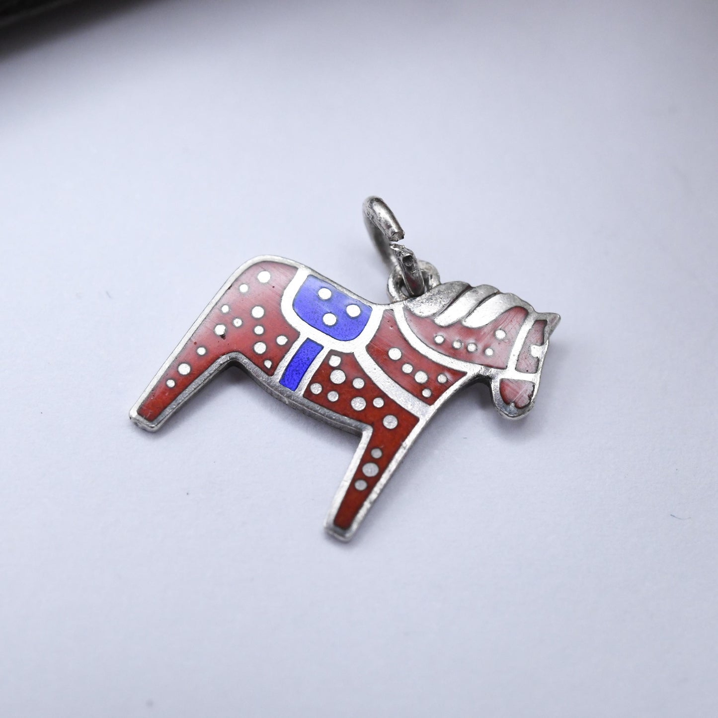 Vintage SPORR Sterling Silver Swedish Horse Charm Pendant - Swedish Silver | Horses | Animal | Horse Girl | Souvenir Gift for Charm Bracelet