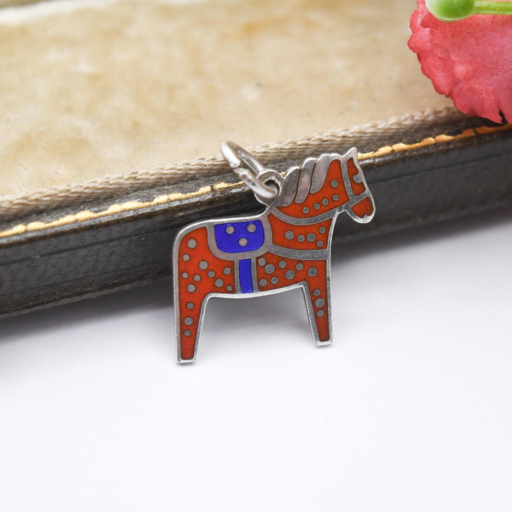 Vintage SPORR Sterling Silver Swedish Horse Charm Pendant - Swedish Silver | Horses | Animal | Horse Girl | Souvenir Gift for Charm Bracelet