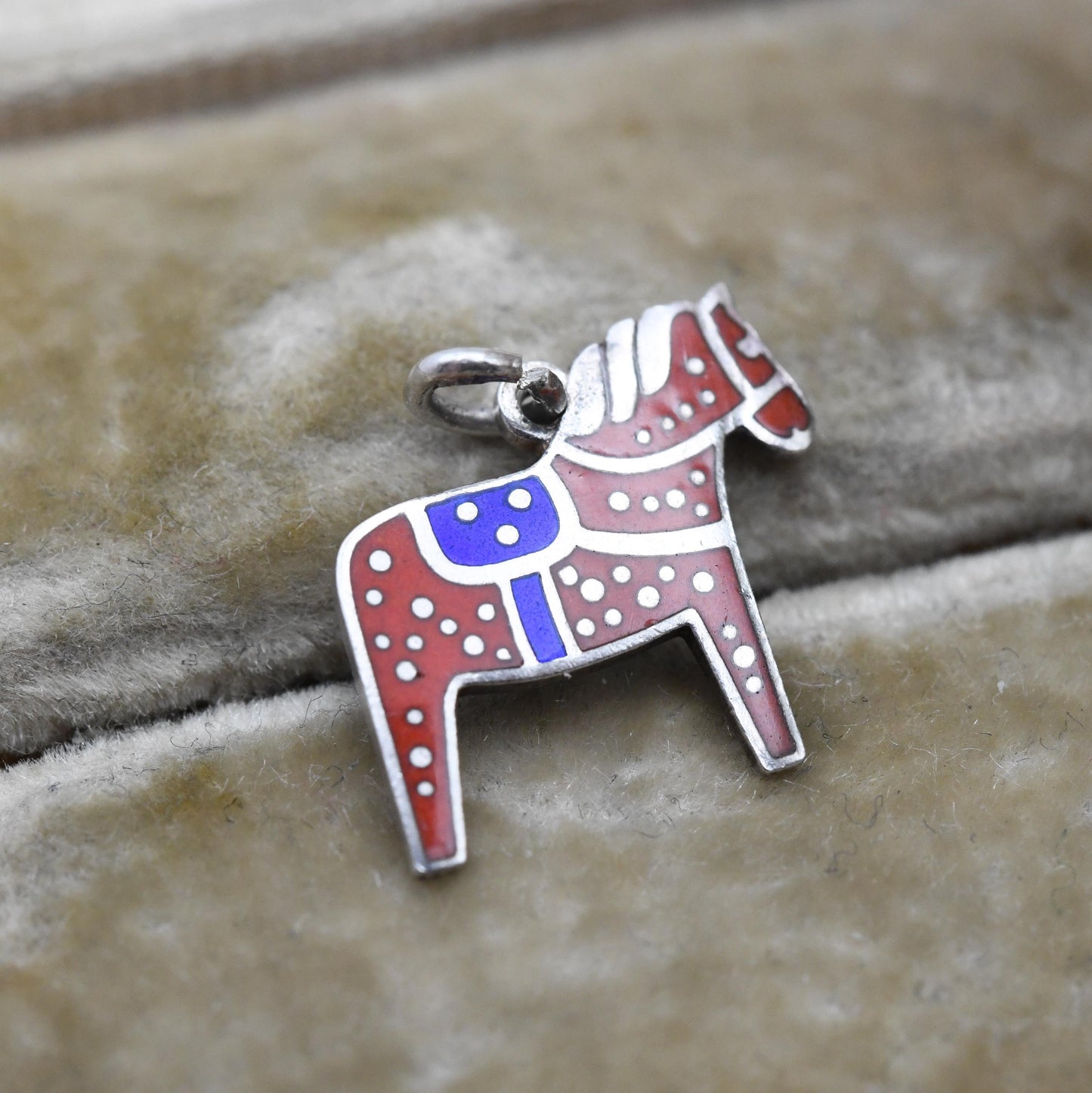 Vintage SPORR Sterling Silver Swedish Horse Charm Pendant - Swedish Silver | Horses | Animal | Horse Girl | Souvenir Gift for Charm Bracelet