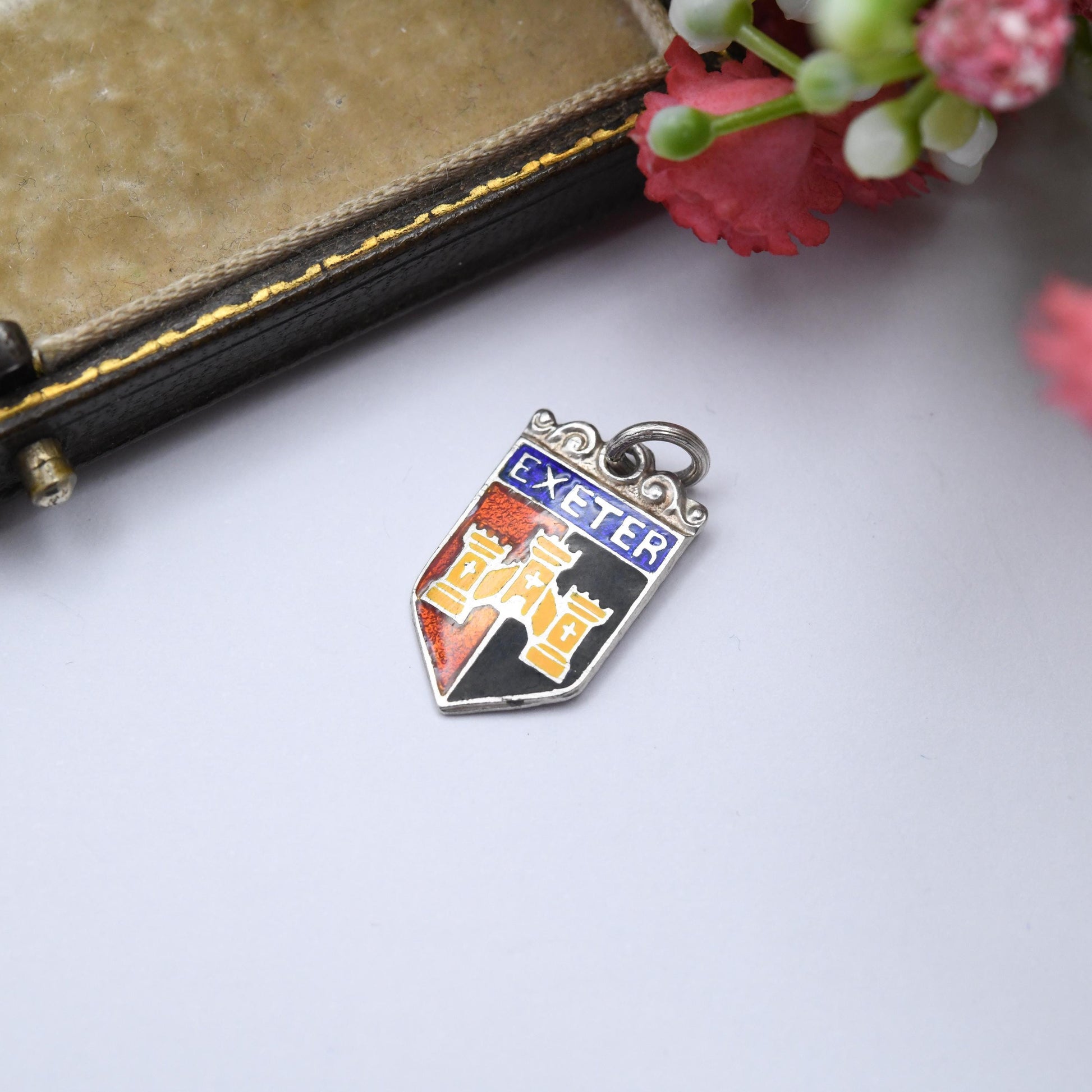 Vintage Sterling Silver Exeter Charm Pendant - England | Souvenir Gift for Charm Bracelet