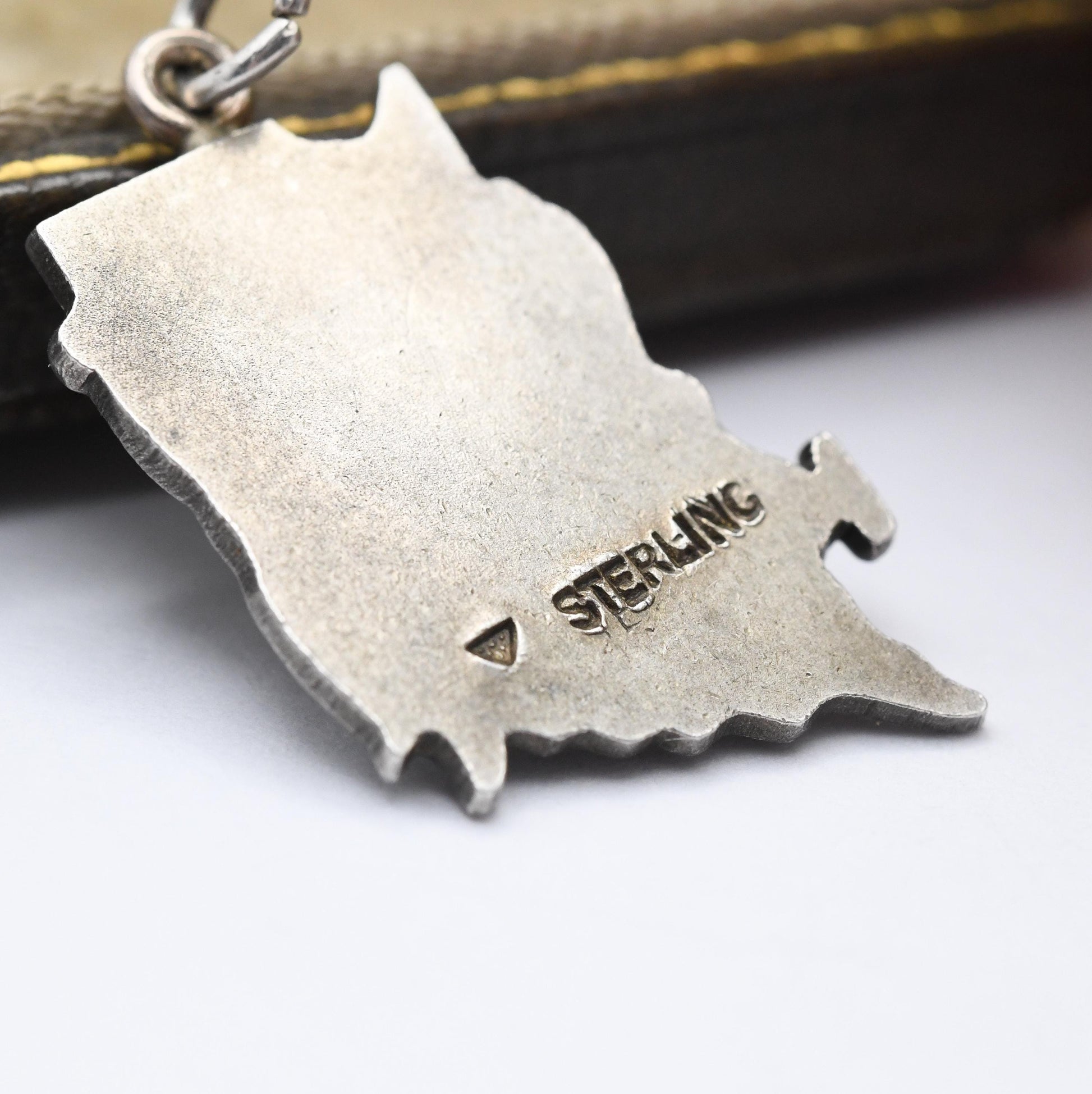 Vintage Sterling Silver Indy 500 Charm Pendant - Speedway | Indianapolis | Race Car | Souvenir Gift for Charm Bracelet