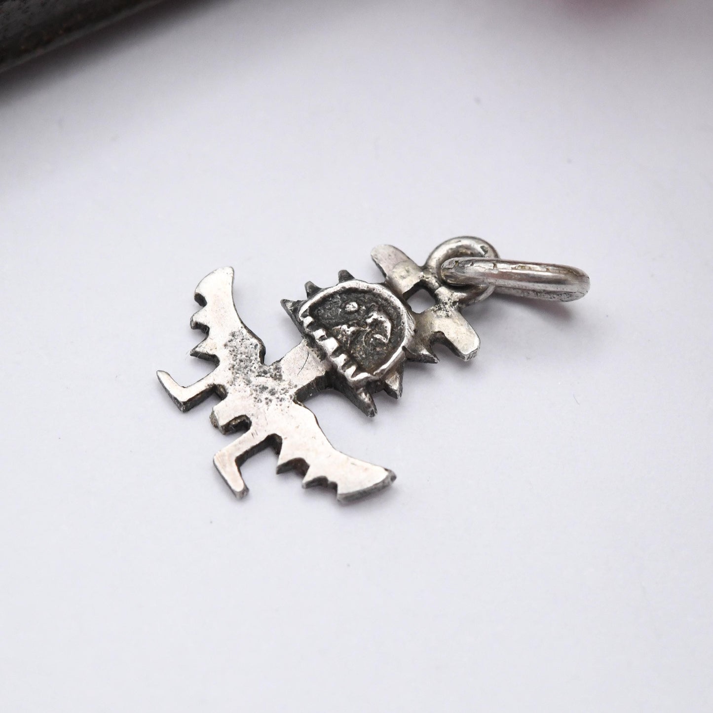 Vintage Sterling Silver Zuni Knifewing Charm Pendant - War God of the Zuni | Folklore | South Western Jewellery | Gift for Charm Bracelet