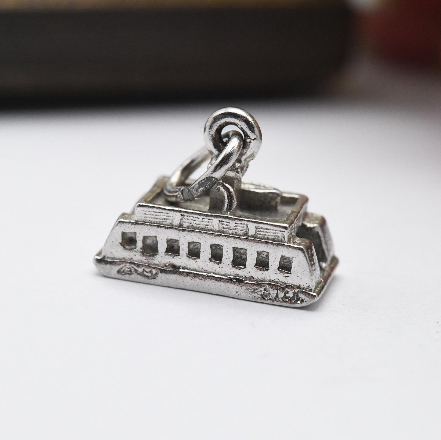 Vintage Sterling Silver Halifax Dartmouth Ferry Charm Pendant - Boat | Nautical | Seaside | England | Souvenir Gift for Charm Bracelet