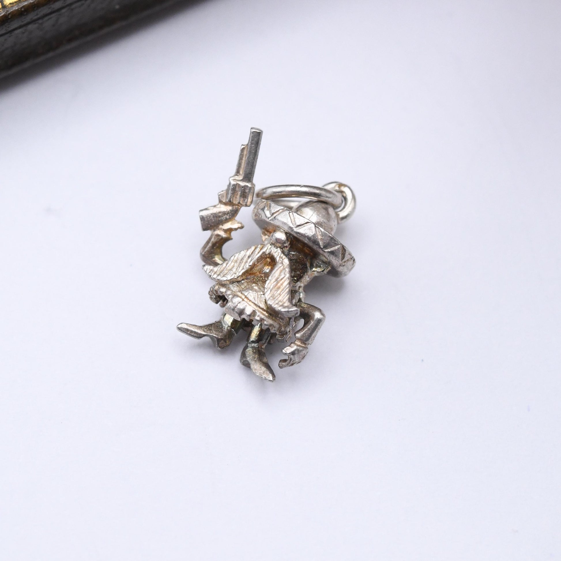 Vintage Sterling Silver Yosemite Sam Charm Pendant - Cartoon | Cowboy Charm | Gun | Souvenir Gift for Charm Bracelet