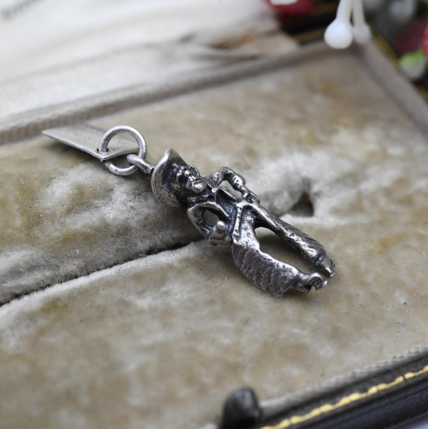 Vintage Sterling Silver Bell Trading Post Cowboy Sheriff Charm Pendant - Rare | Native American | Gift for Charm Bracelet
