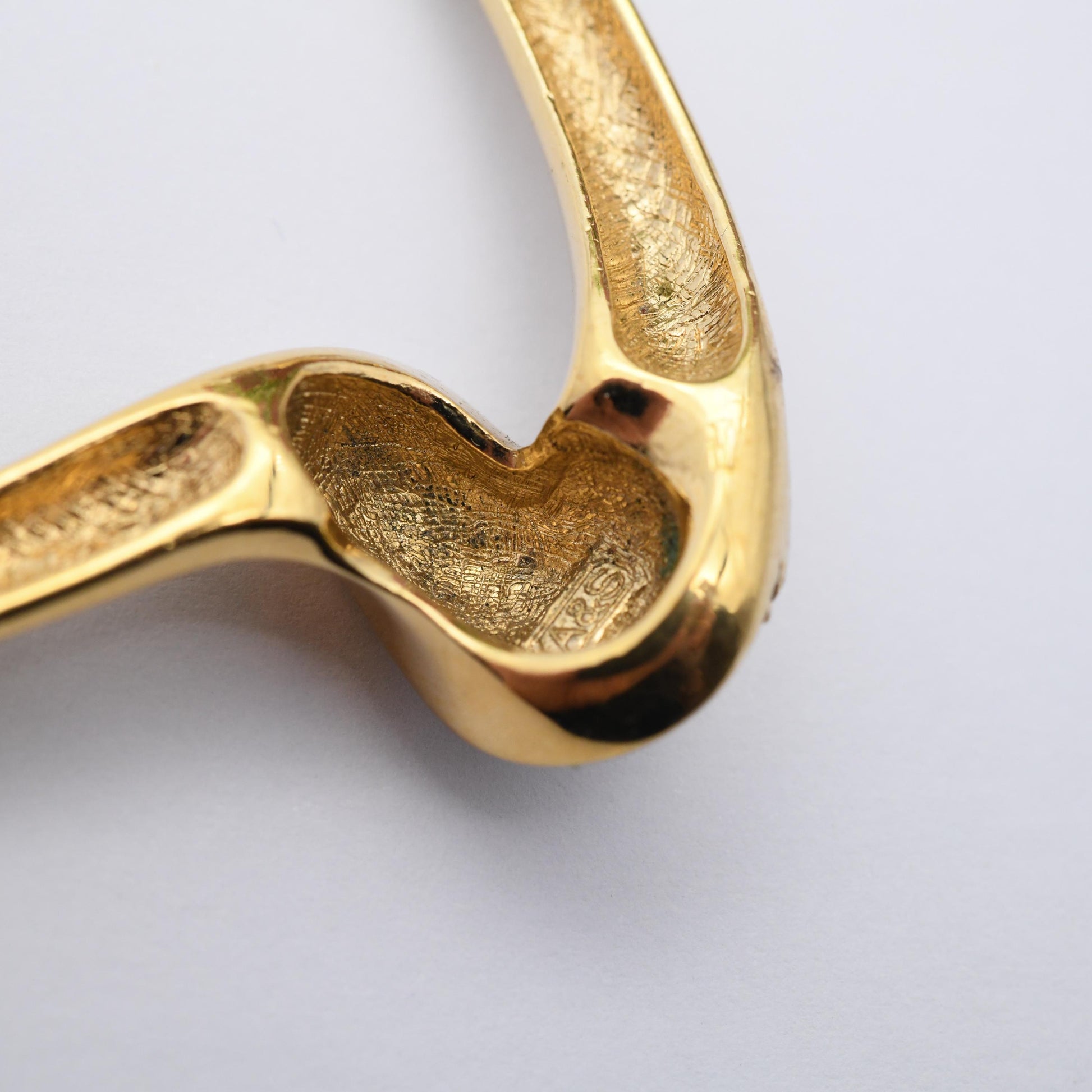 Vintage Attwood and Sawyer Necklace Gold Plated Crystal Twist Design A&S - Designer High Quality Gold Tone Mid-Century Costume Jewellery