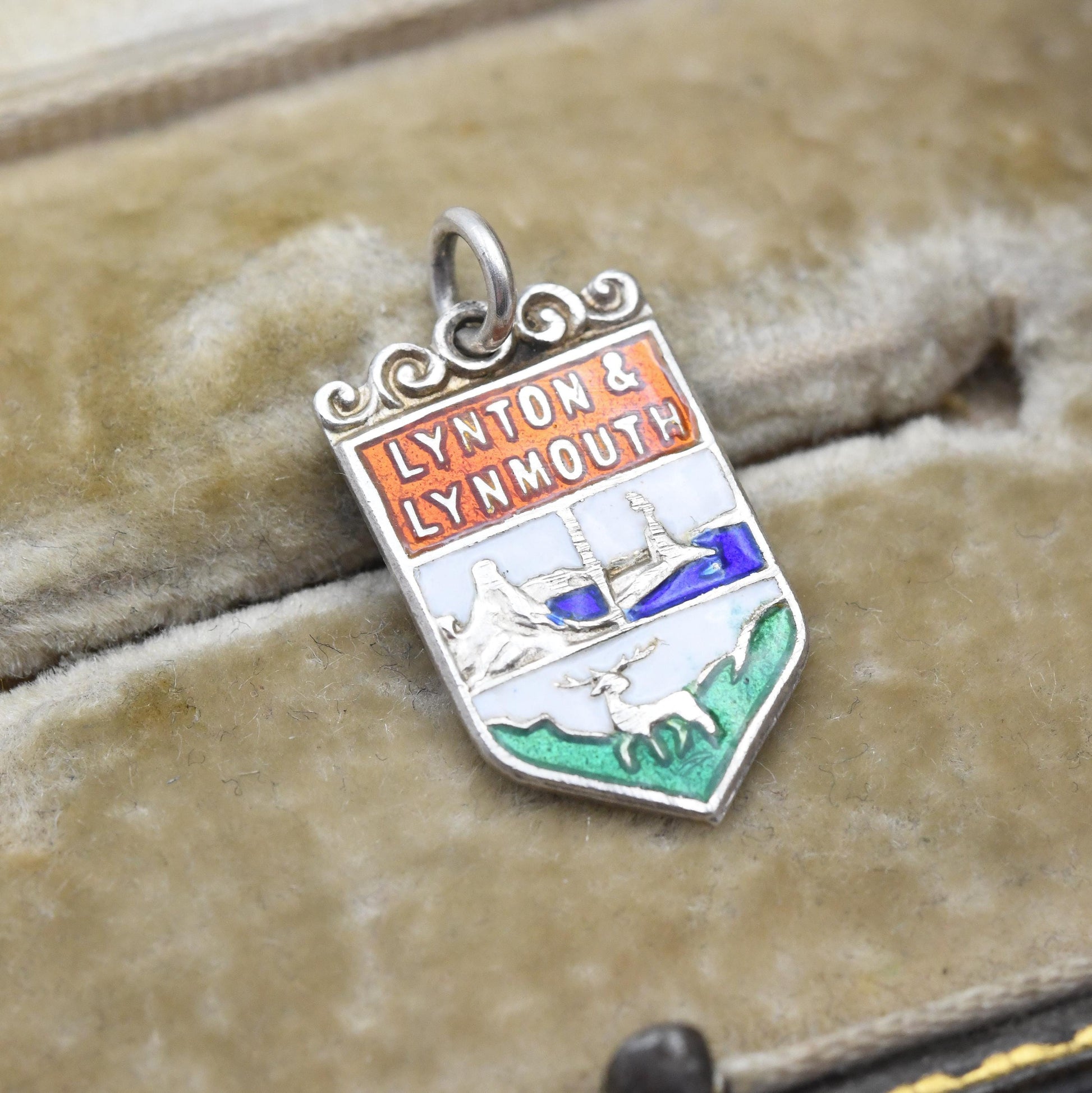 Vintage Sterling Silver Lynton and Lynmouth Charm Pendant - Devon | Seaside | England | UK | Souvenir Gift for Charm Bracelet