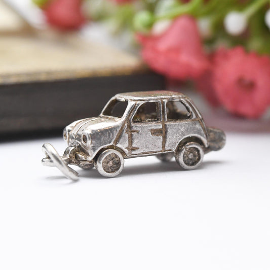 Vintage CHIM Sterling Silver Mini Car Charm Pendant - Opening Charm | Gift for Charm Bracelet