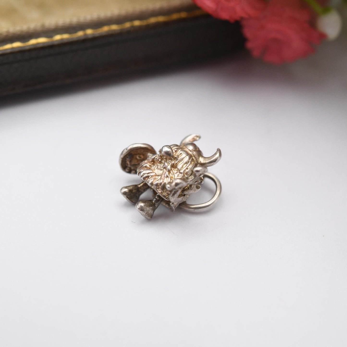 Vintage Sterling Silver Viking Man Charm Pendant - Vikings | Small | Celt | Norseman | Souvenir Gift for Charm Bracelet