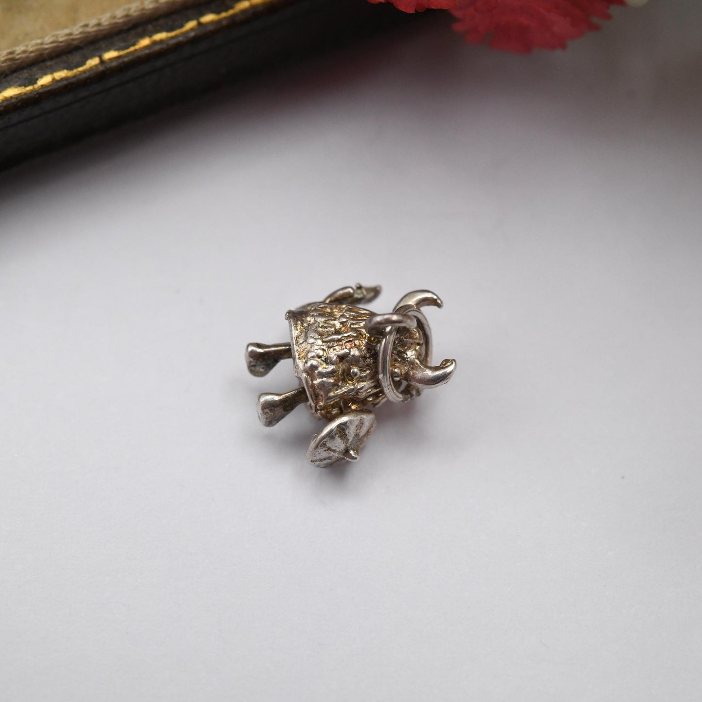 Vintage Sterling Silver Viking Man Charm Pendant - Vikings | Small | Celt | Norseman | Souvenir Gift for Charm Bracelet