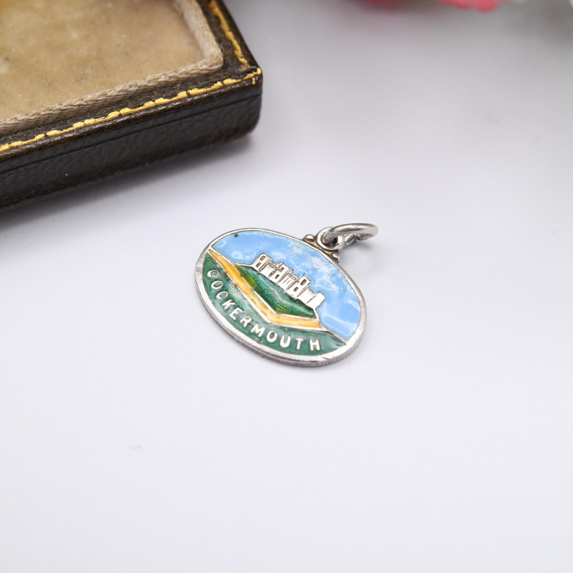 Vintage Sterling Silver Cockermouth Charm Pendant - Cumbria Charm | England | Souvenir Gift for Charm Bracelet