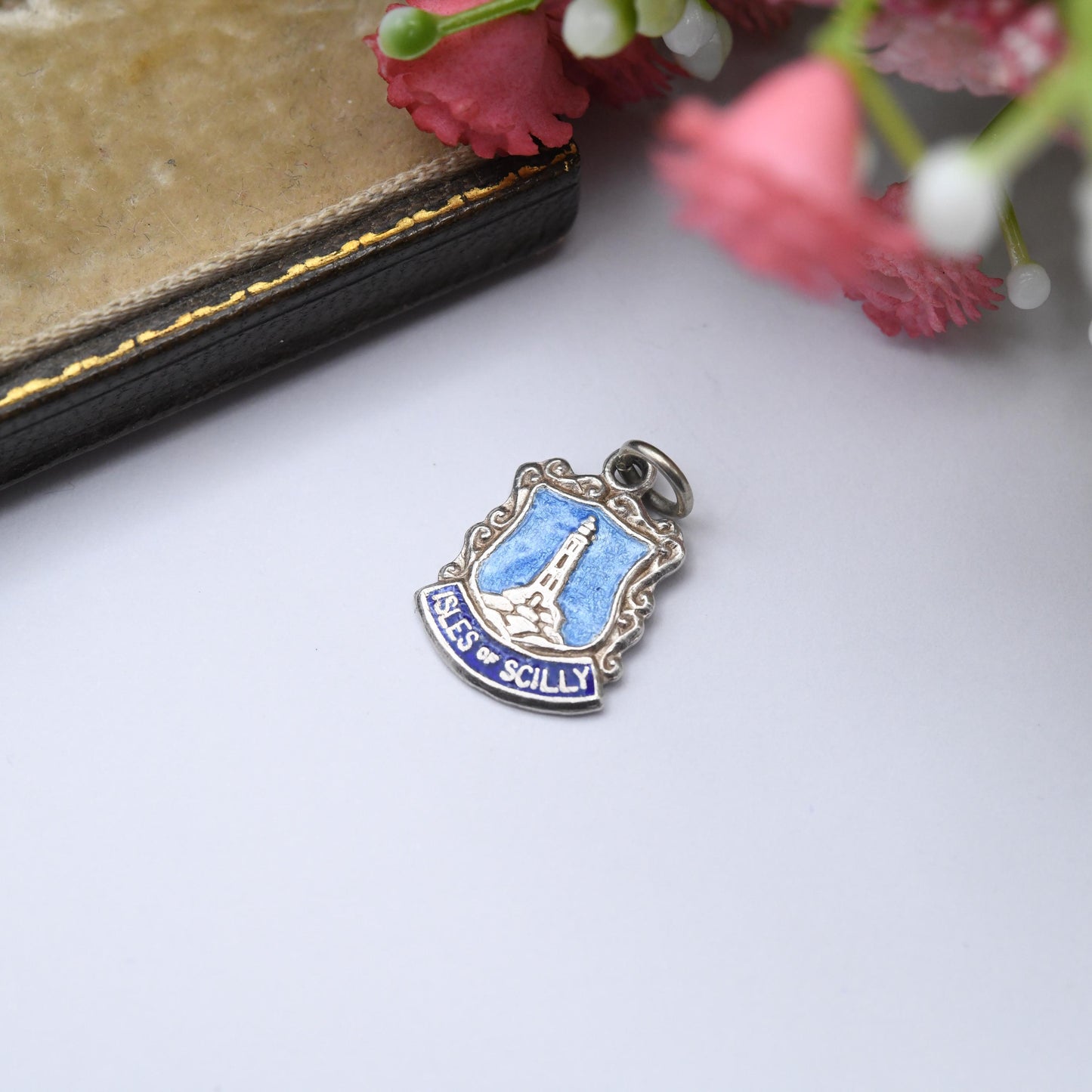 Vintage Sterling Silver Isles of Scilly Charm Pendant - Tourist | Scotland | UK | British | Souvenir Gift for Charm Bracelet