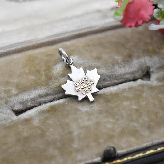 Vintage Sterling Silver Banff Gondola Lift Charm Pendant - Canada | Mountains | Chair Lift | Souvenir Gift for Charm Bracelet