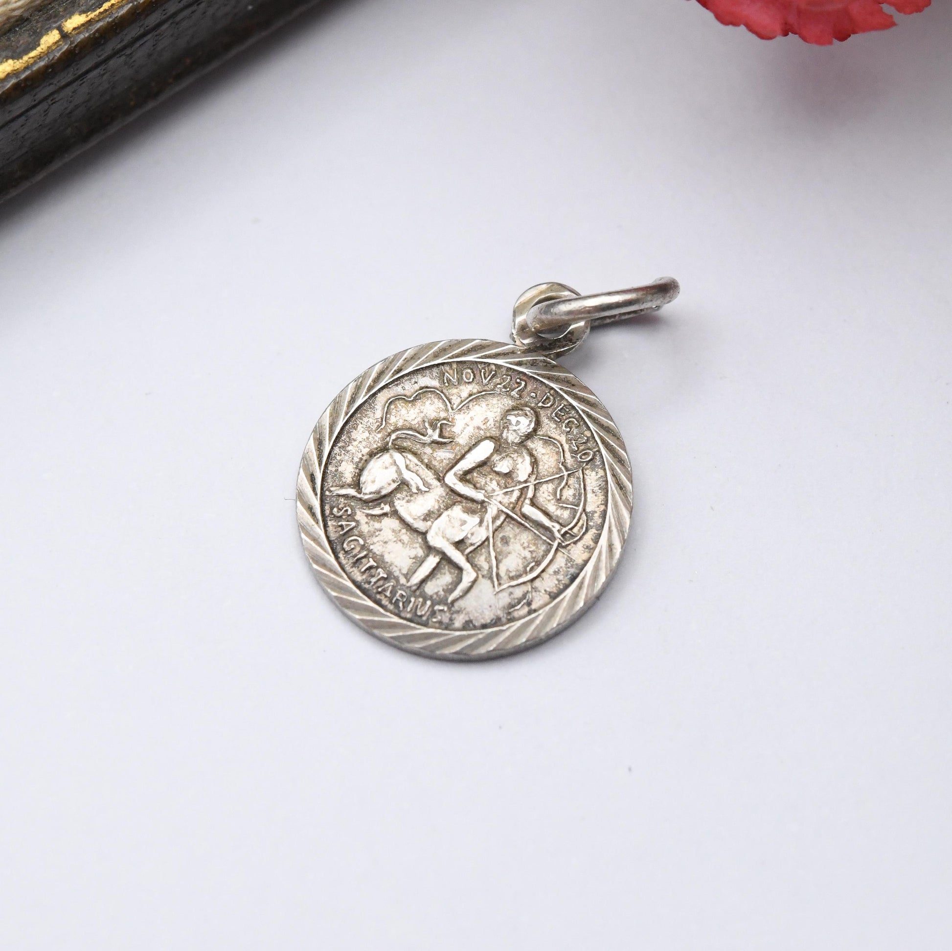Vintage Sterling Silver Sagittarius Charm Pendant - Centaur | Zodiac | Star Sign | Souvenir Gift for Charm Bracelet