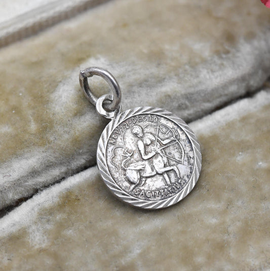 Vintage Sterling Silver Sagittarius Charm Pendant - Centaur | Zodiac | Star Sign | Souvenir Gift for Charm Bracelet