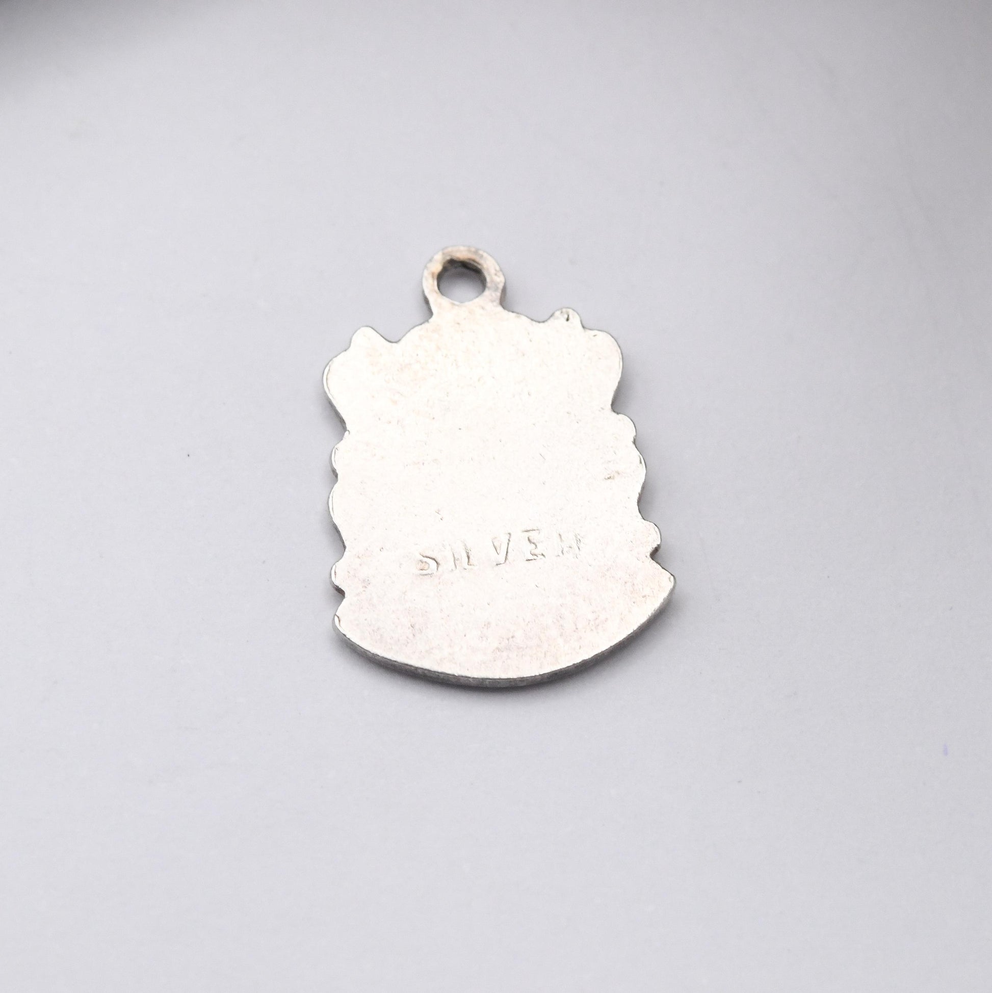 Vintage Sterling Silver & Enamel Great Britain Charm Pendant - Souvenir Gift for Charm Bracelet