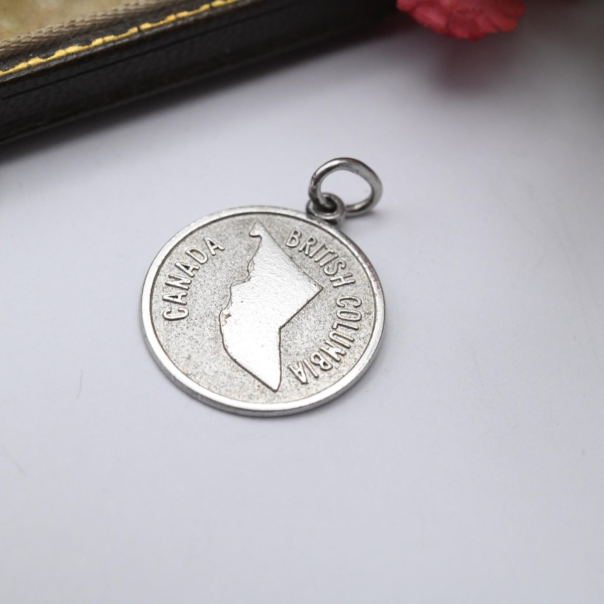 Vintage Sterling Silver British Columbia Canada EMC Charm Pendant - Canadian Charm | Souvenir Gift for Charm Bracelet