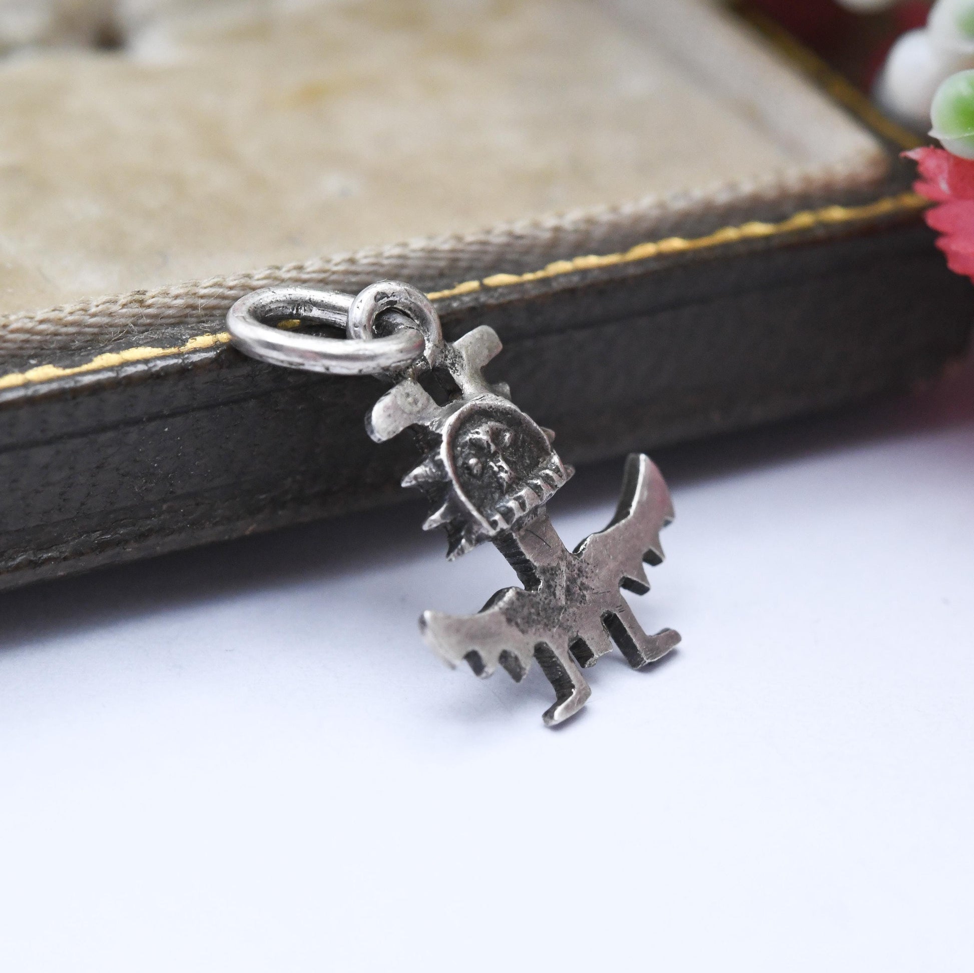 Vintage Sterling Silver Zuni Knifewing Charm Pendant - War God of the Zuni | Folklore | South Western Jewellery | Gift for Charm Bracelet