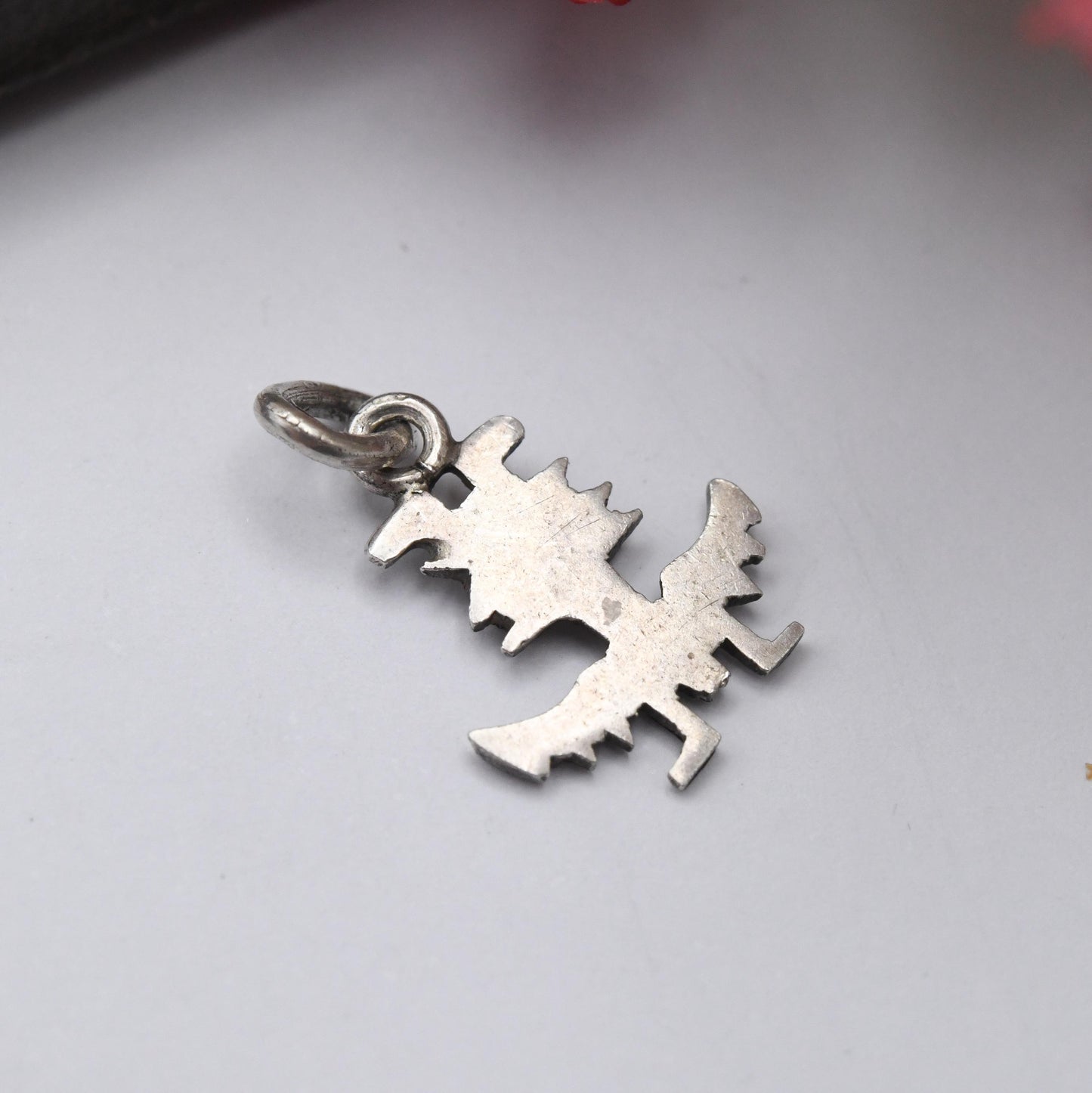 Vintage Sterling Silver Zuni Knifewing Charm Pendant - War God of the Zuni | Folklore | South Western Jewellery | Gift for Charm Bracelet