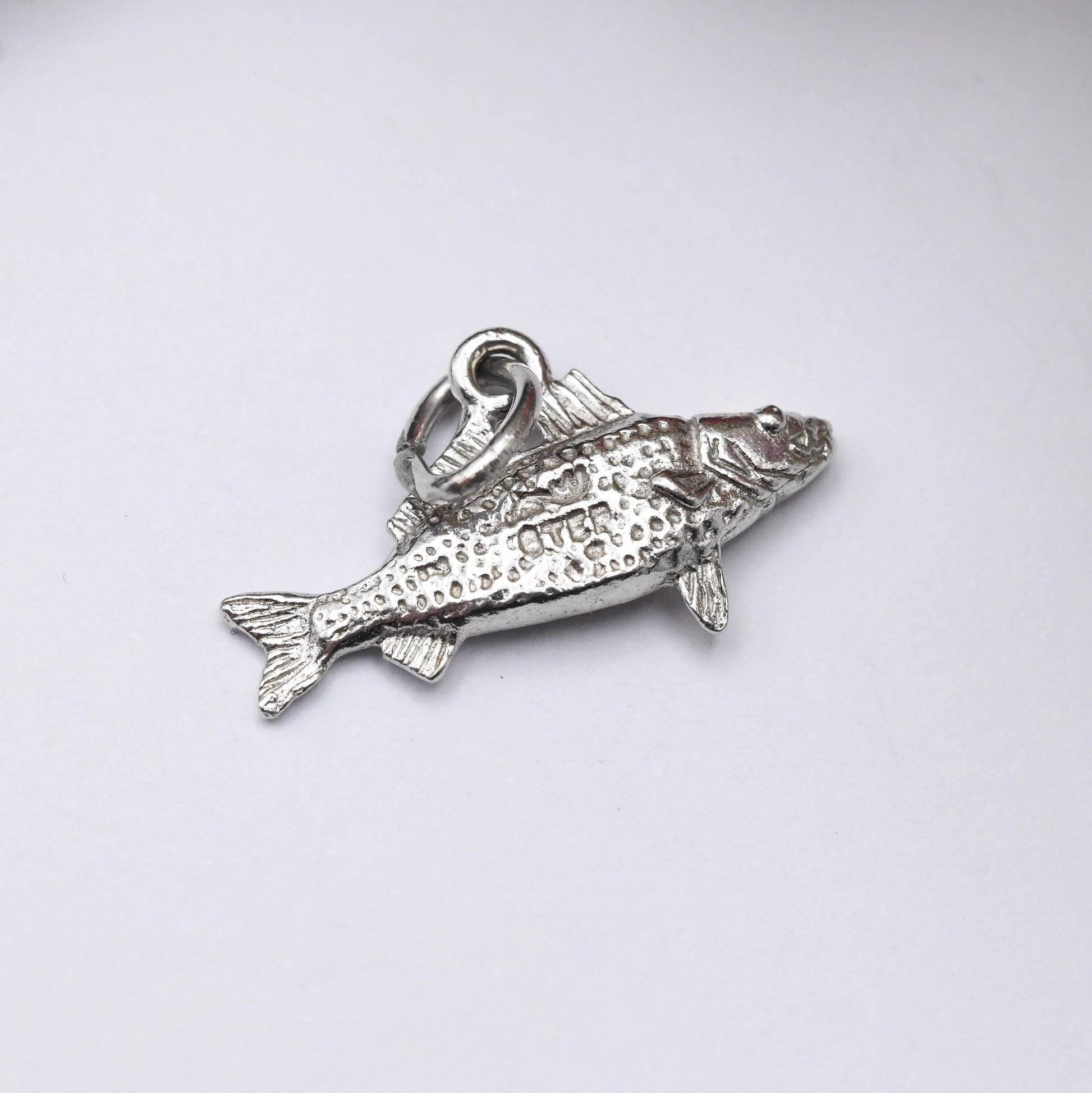 Vintage Sterling Silver Salmon Fish Charm Pendant - Animal Charm | Sea | Ocean | Gift for Charm Bracelet