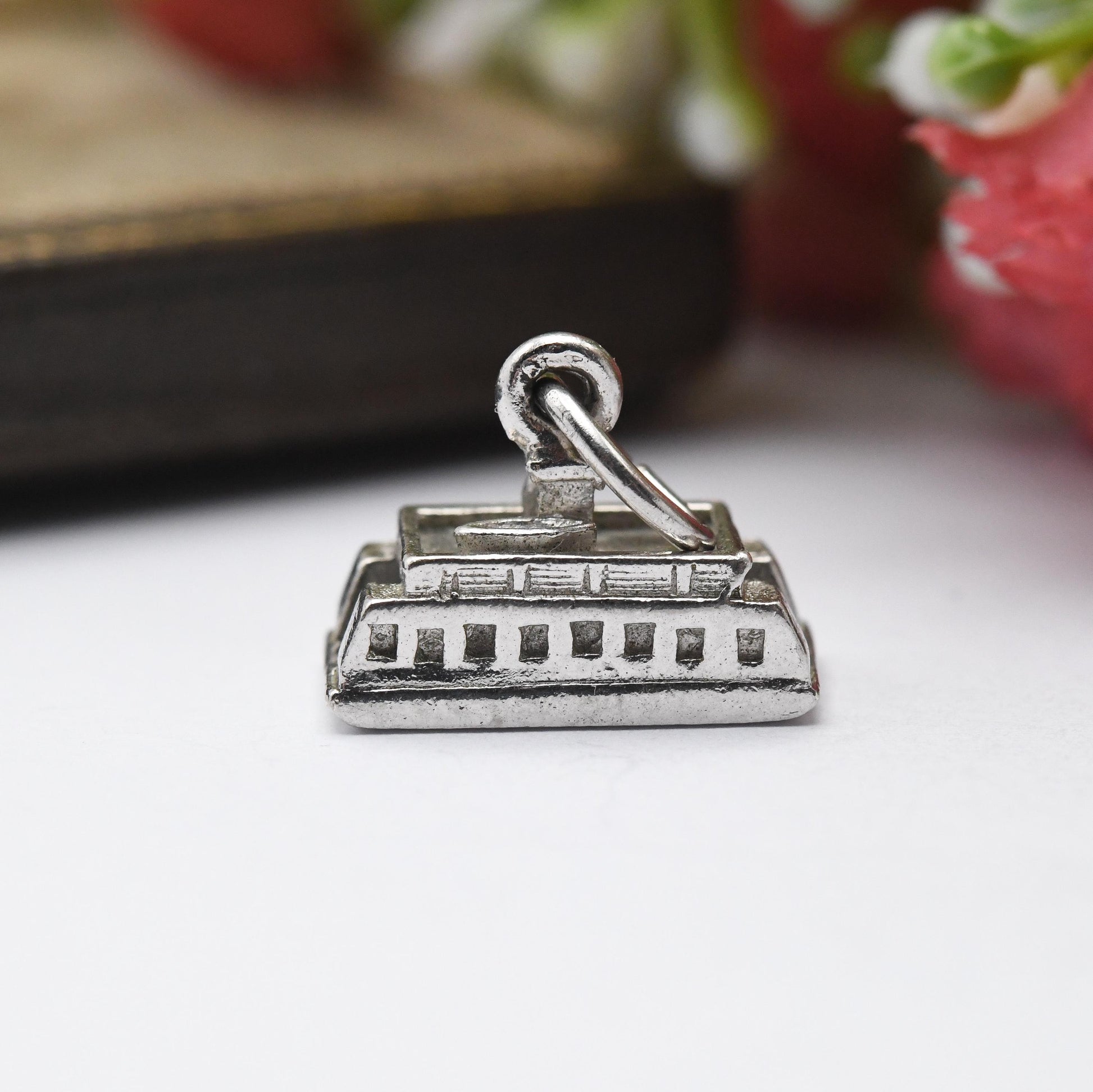 Vintage Sterling Silver Halifax Dartmouth Ferry Charm Pendant - Boat | Nautical | Seaside | England | Souvenir Gift for Charm Bracelet