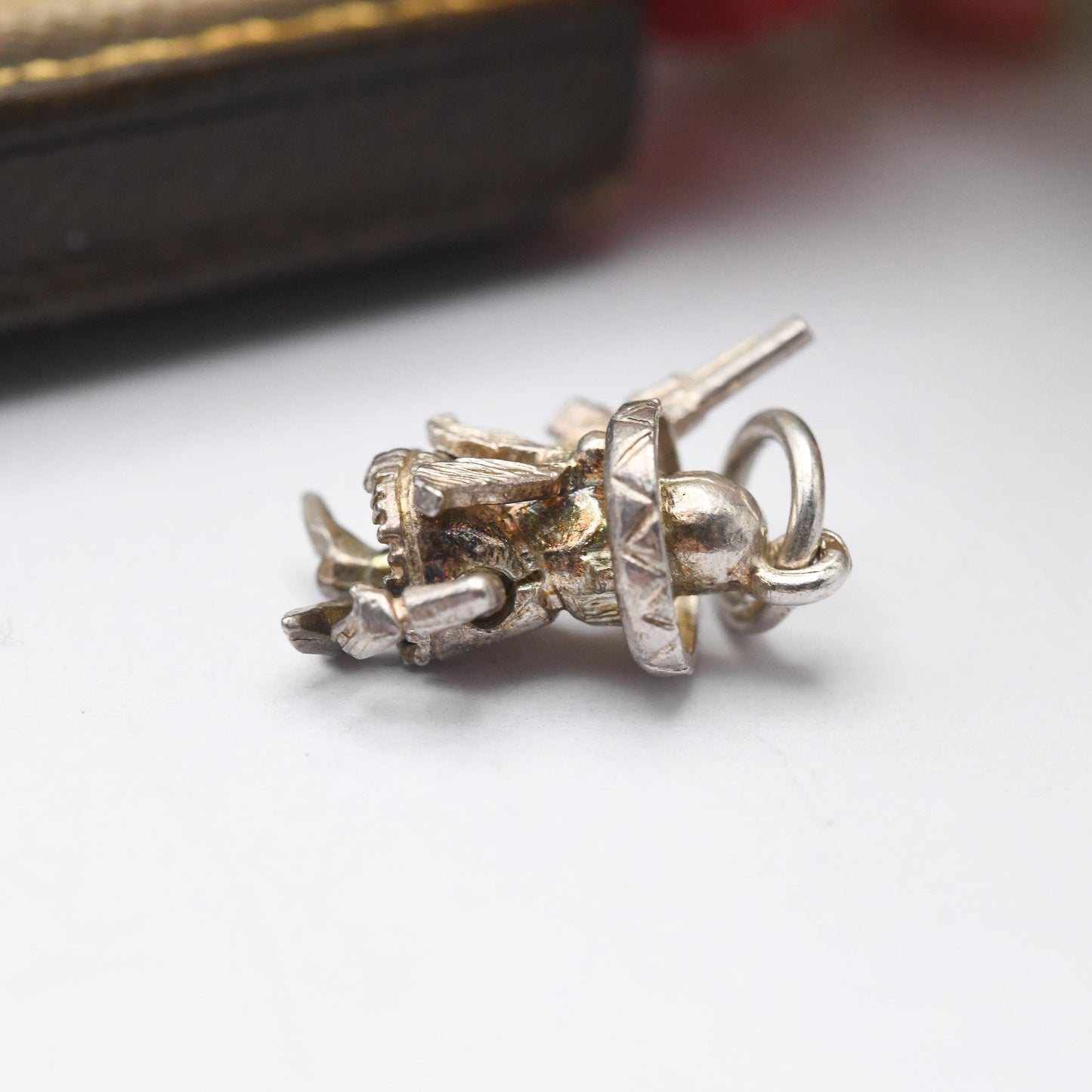 Vintage Sterling Silver Yosemite Sam Charm Pendant - Cartoon | Cowboy Charm | Gun | Souvenir Gift for Charm Bracelet