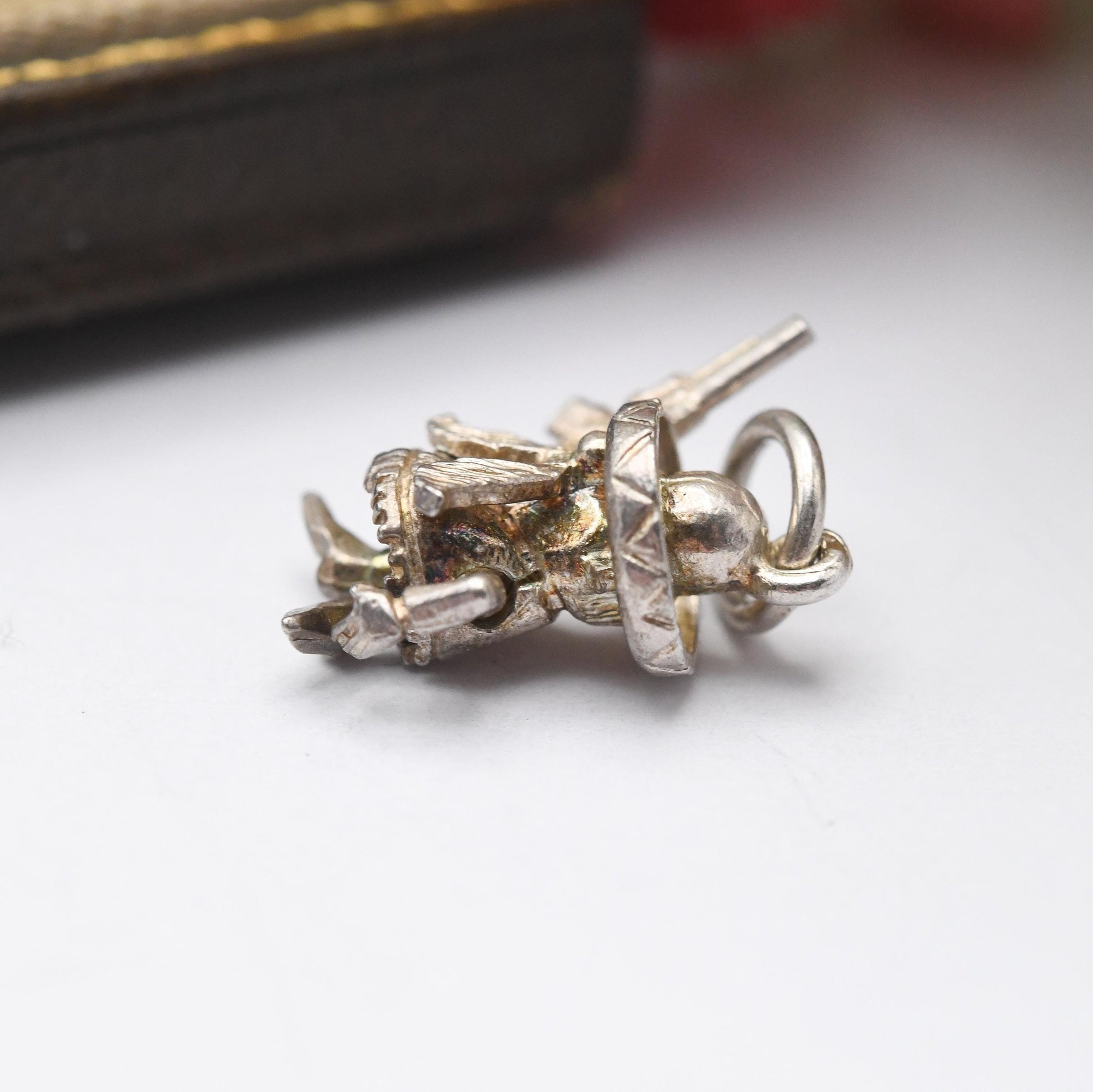 Vintage Sterling Silver Yosemite Sam Charm Pendant - Cartoon | Cowboy Charm | Gun | Souvenir Gift for Charm Bracelet